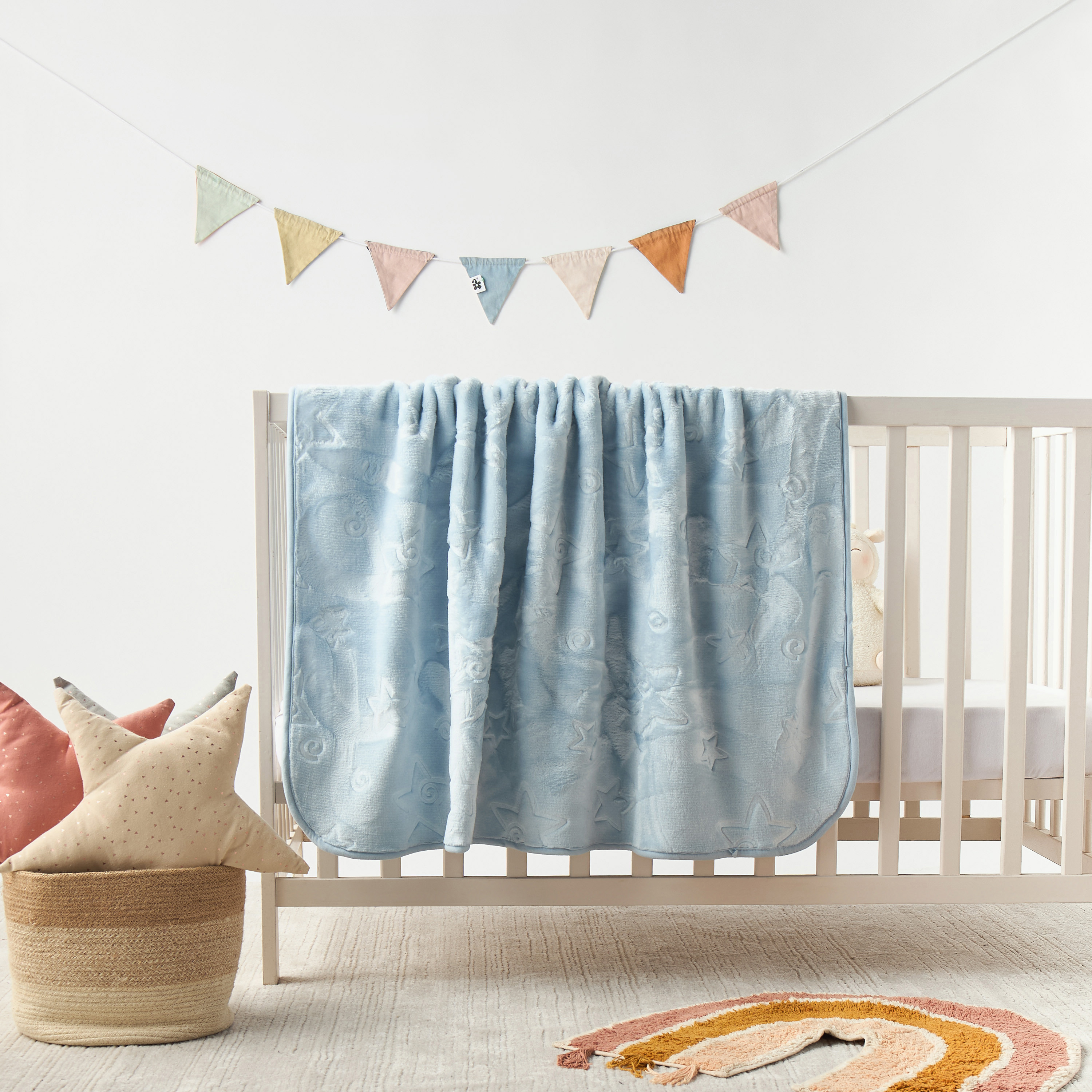 بطانية بتصميم نجمة بارز الملمس من بيلسا - 110x140 سم-baby-nursery-blanketsandswaddles-blanketsandquilts-image-1
