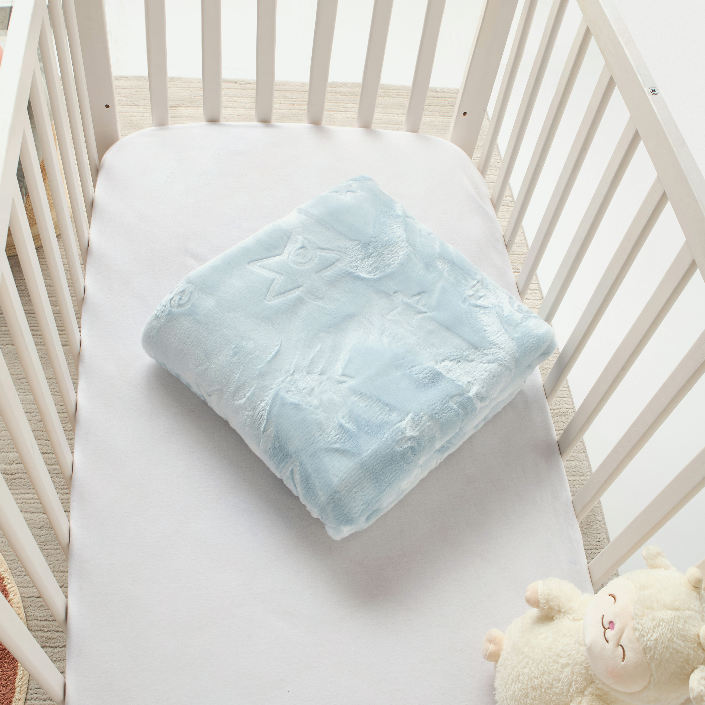 Pielsa All-Over Star Textured Blanket - 110x140 cm-baby-nursery-blanketsandswaddles-blanketsandquilts-image-4