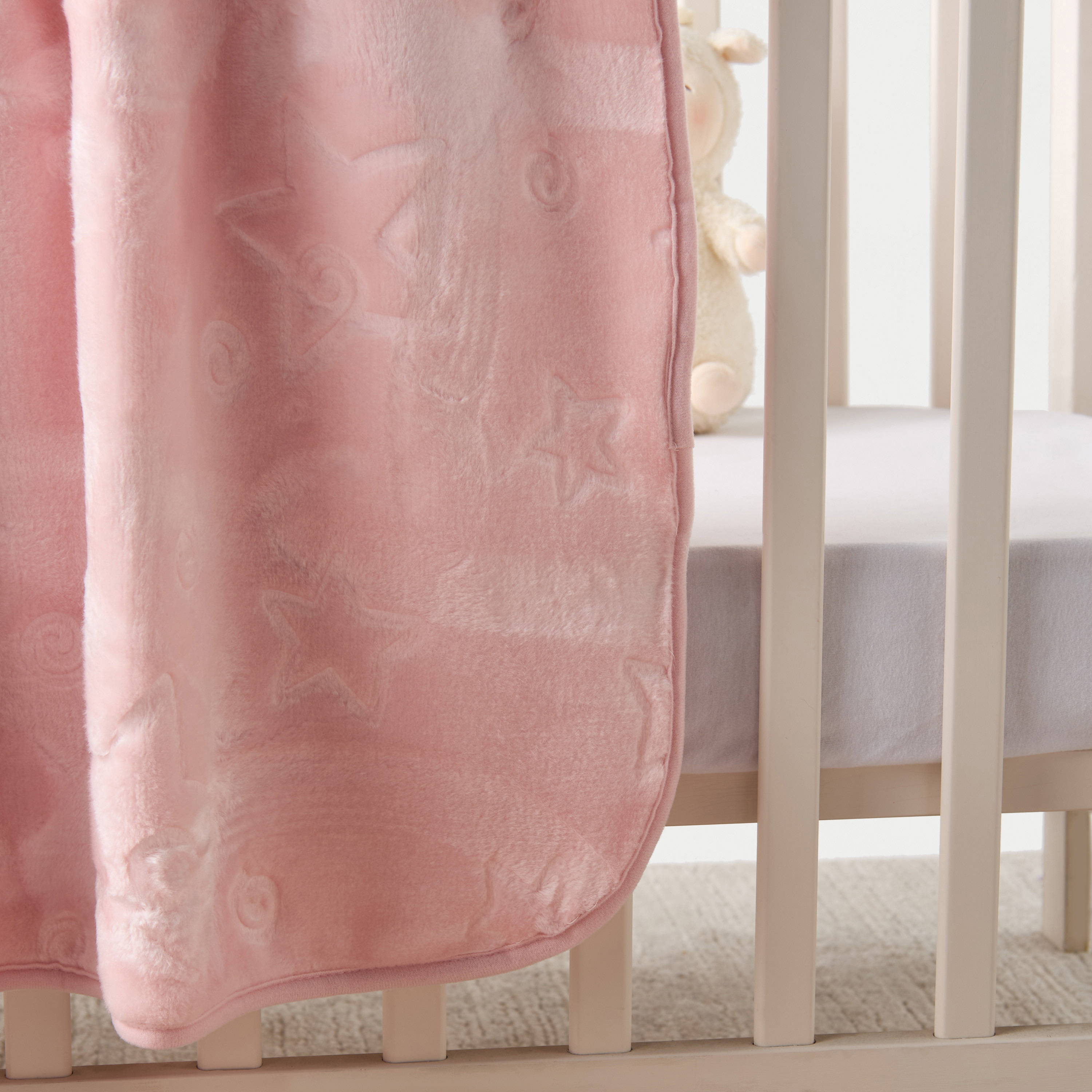 Pielsa All-Over Star Textured Large Blanket - 110x140 cm-baby-nursery-blanketsandswaddles-blanketsandquilts-image-3