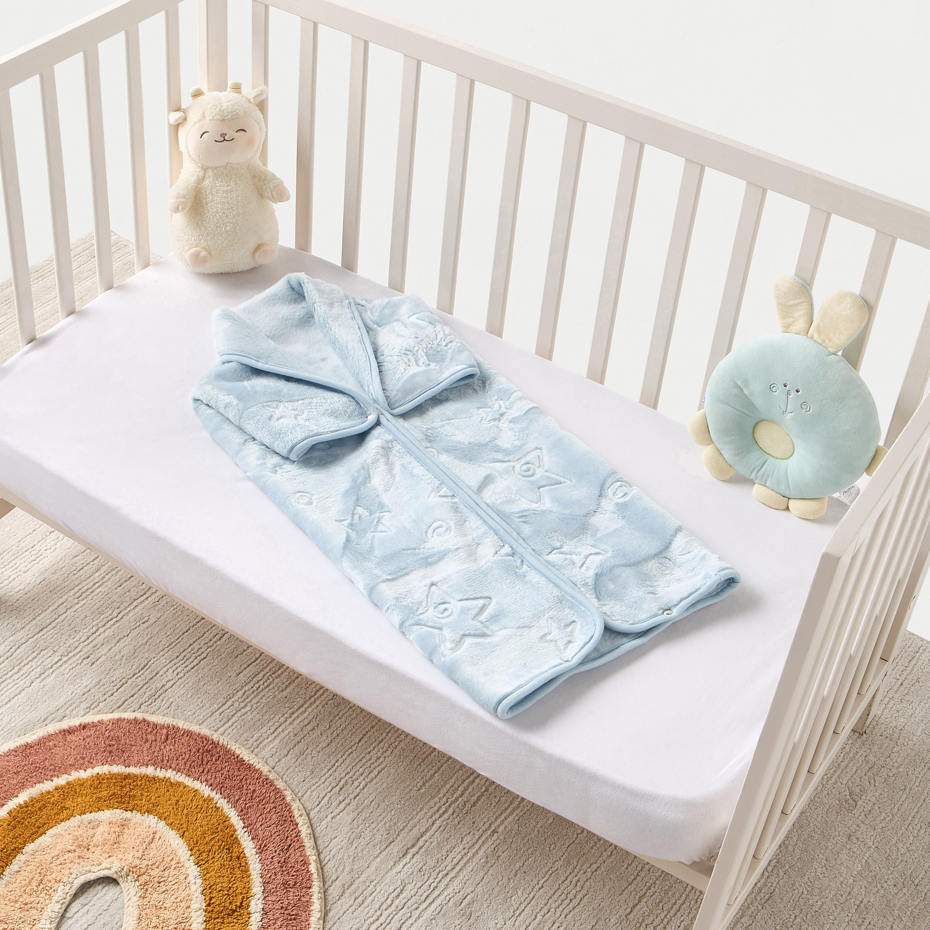 Pielsa All-Over Star Textured Nest Blanket - 80x90 cm-baby-nursery-blanketsandswaddles-blanketsandquilts-image-1