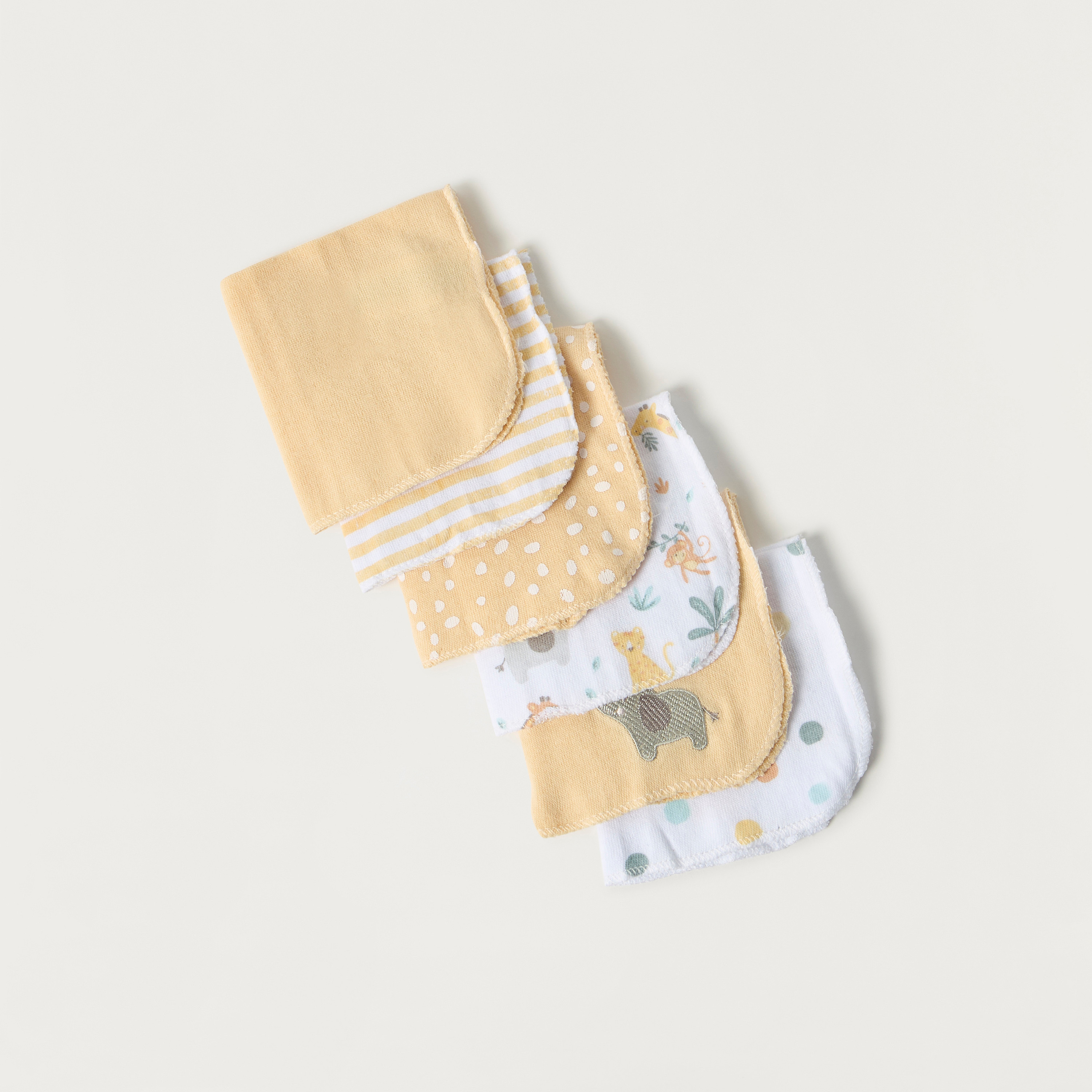 Juniors 6-Piece Assorted Washcloth Set - 25x25 cm-baby-bathandcare-towels-image-2