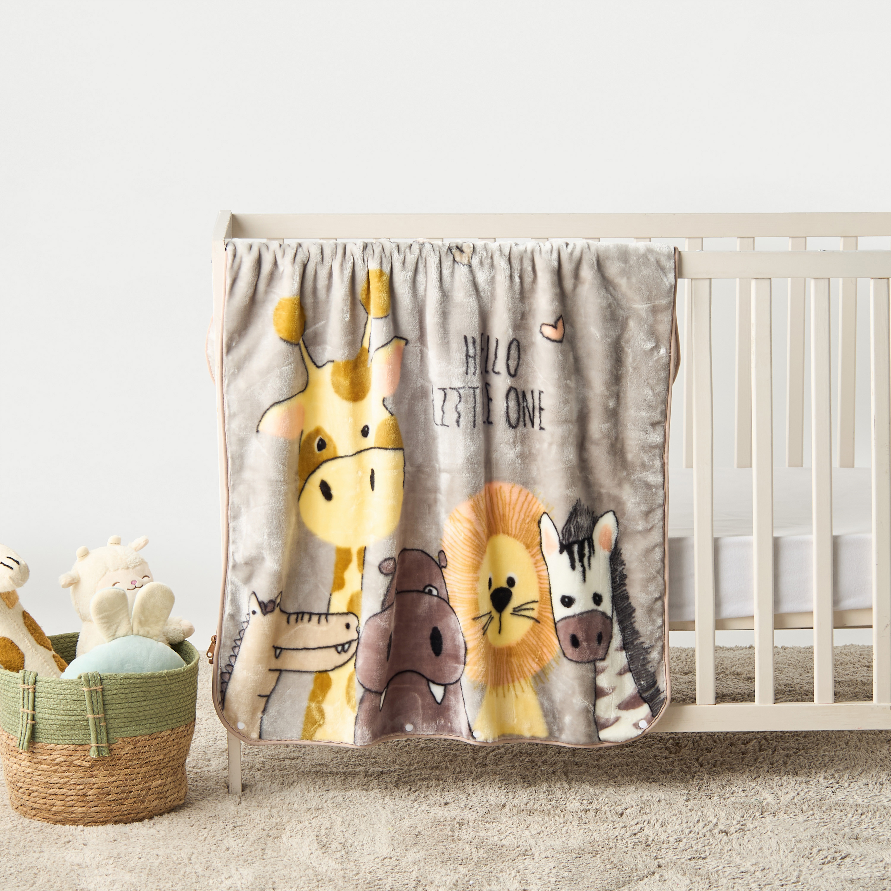 Juniors Animal Print Raschel Blanket - 80x90 cms-baby-nursery-blanketsandswaddles-blanketsandquilts-image-1
