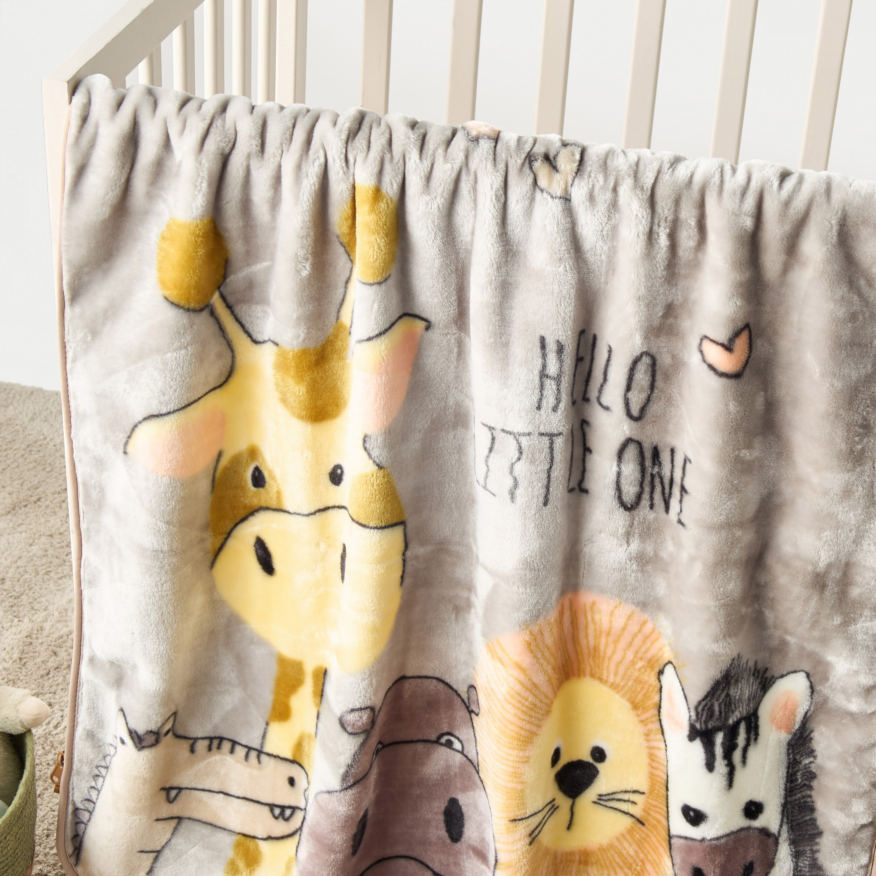Juniors Animal Print Raschel Blanket - 80x90 cms-baby-nursery-blanketsandswaddles-blanketsandquilts-image-2
