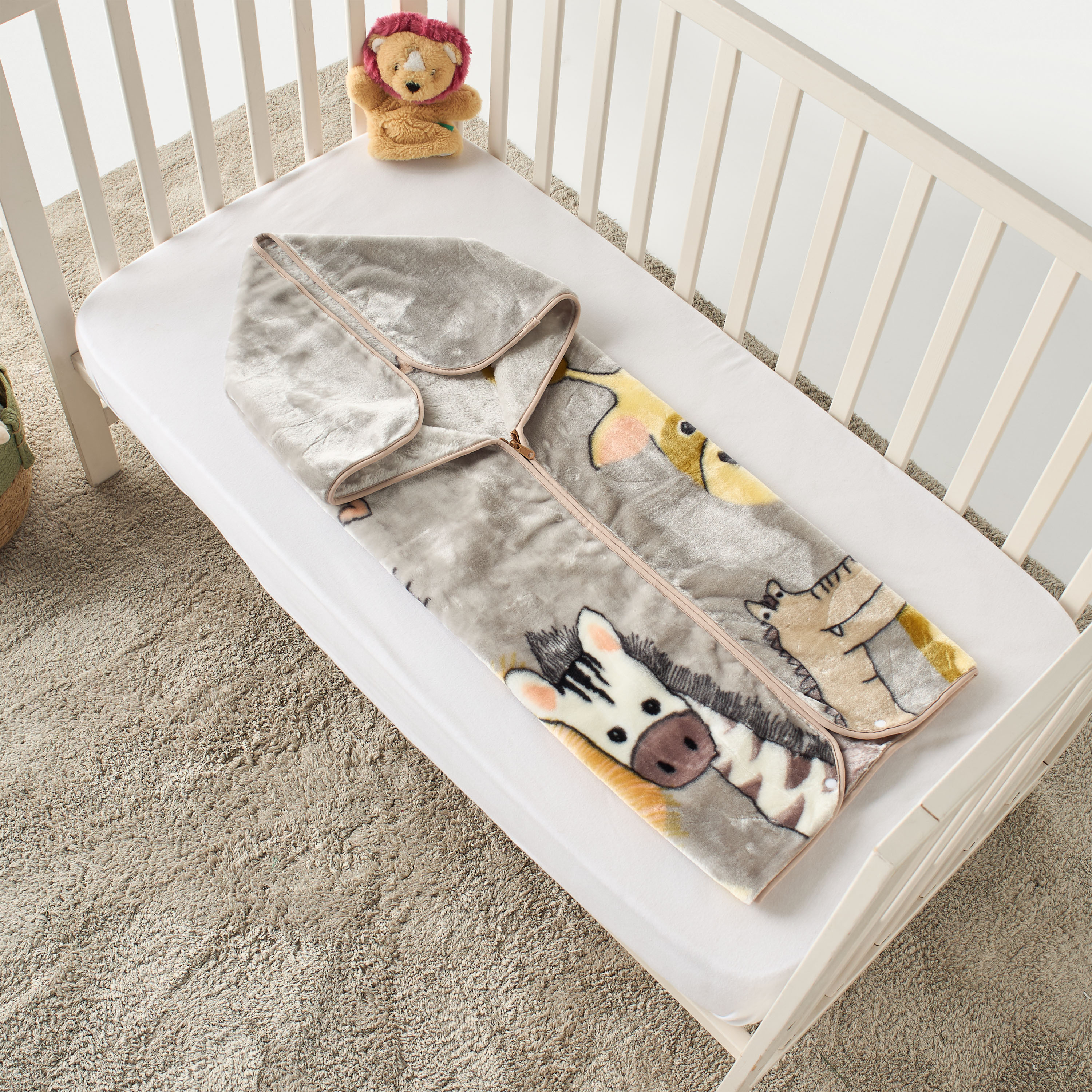 Juniors Animal Print Raschel Blanket - 80x90 cms-baby-nursery-blanketsandswaddles-blanketsandquilts-image-4