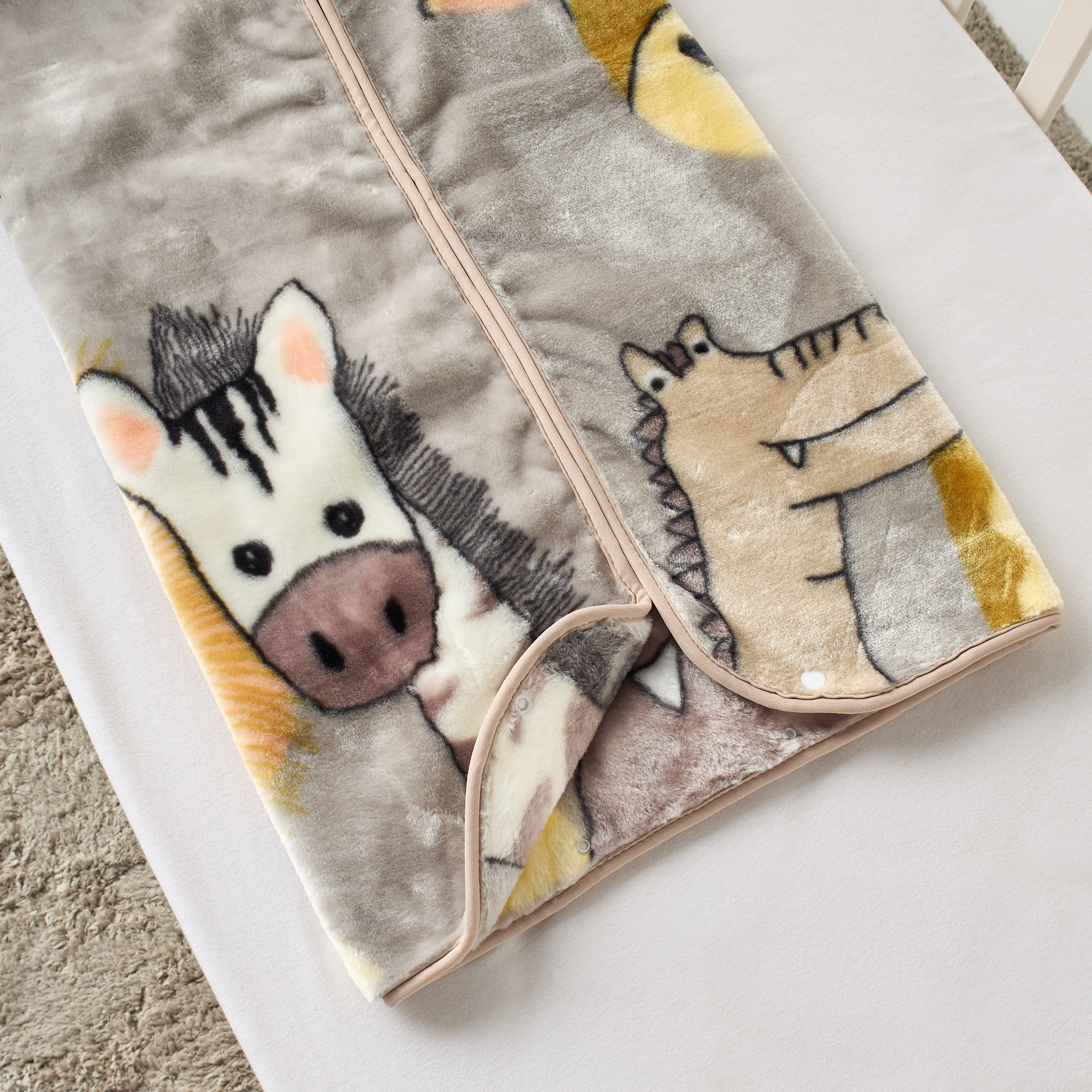Juniors Animal Print Raschel Blanket - 80x90 cms-baby-nursery-blanketsandswaddles-blanketsandquilts-image-6