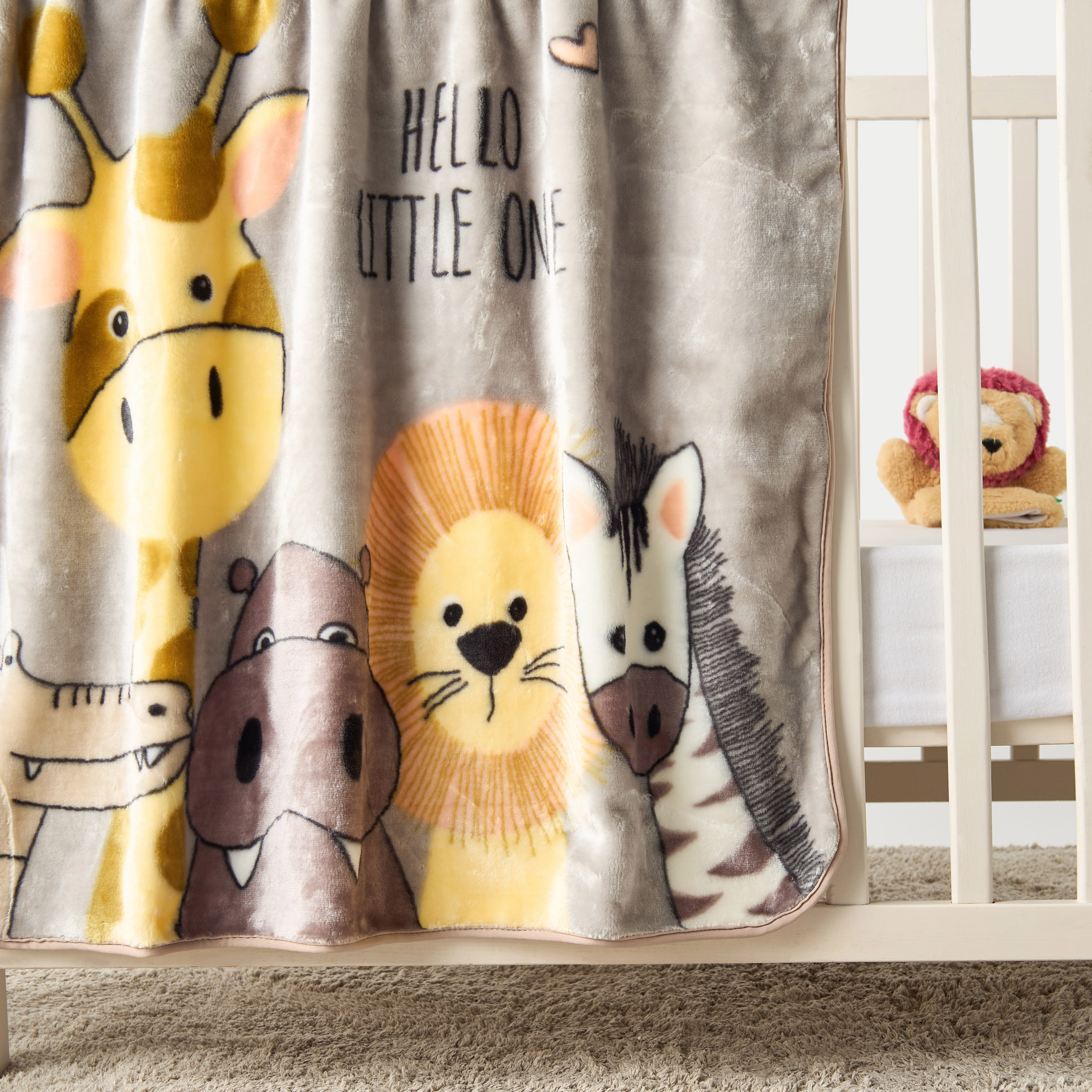 Juniors All-Over Wild Animal Print Baby Blanket - 80x100 cm-baby-nursery-blanketsandswaddles-blanketsandquilts-image-3