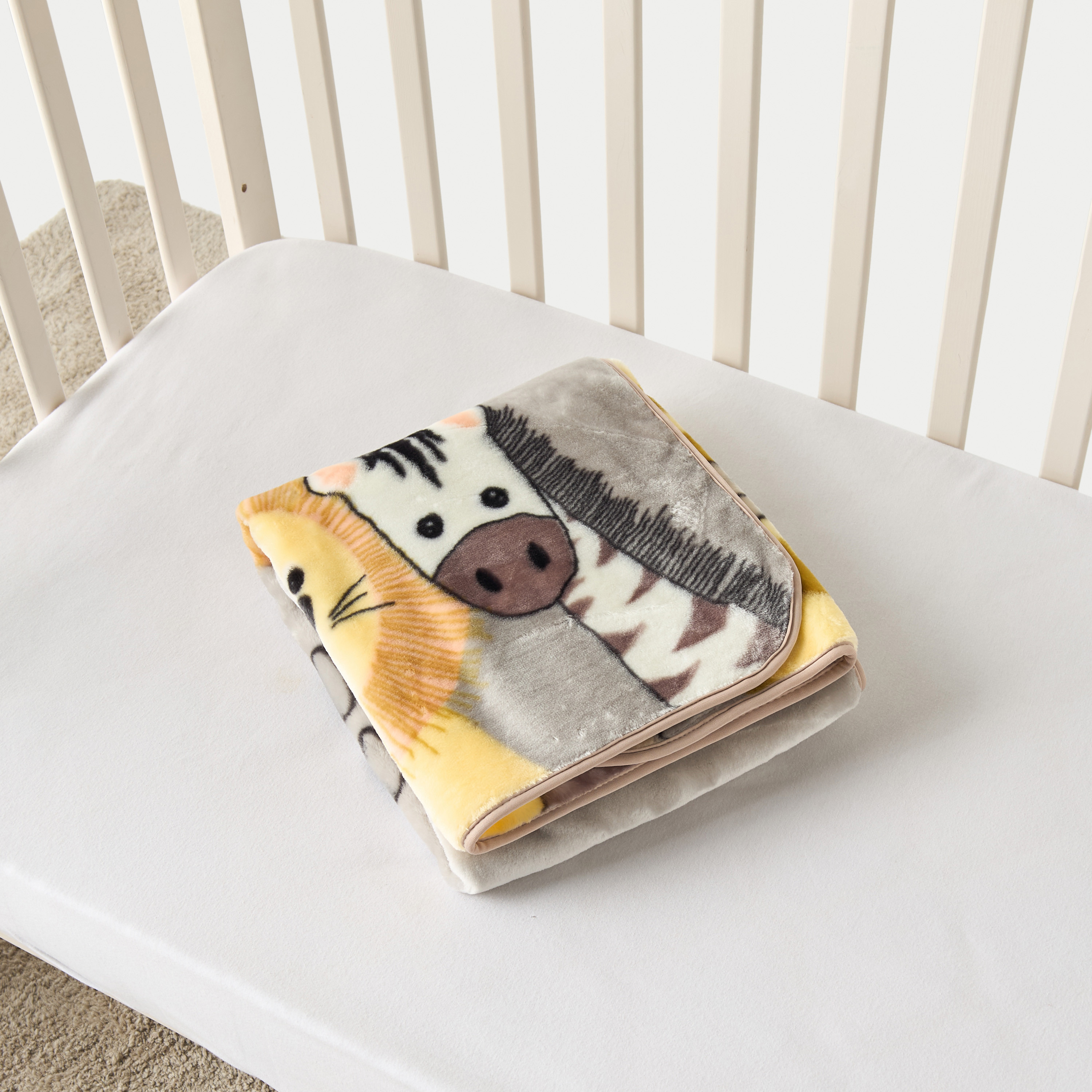 Juniors All-Over Wild Animal Print Baby Blanket - 80x100 cm-baby-nursery-blanketsandswaddles-blanketsandquilts-image-4