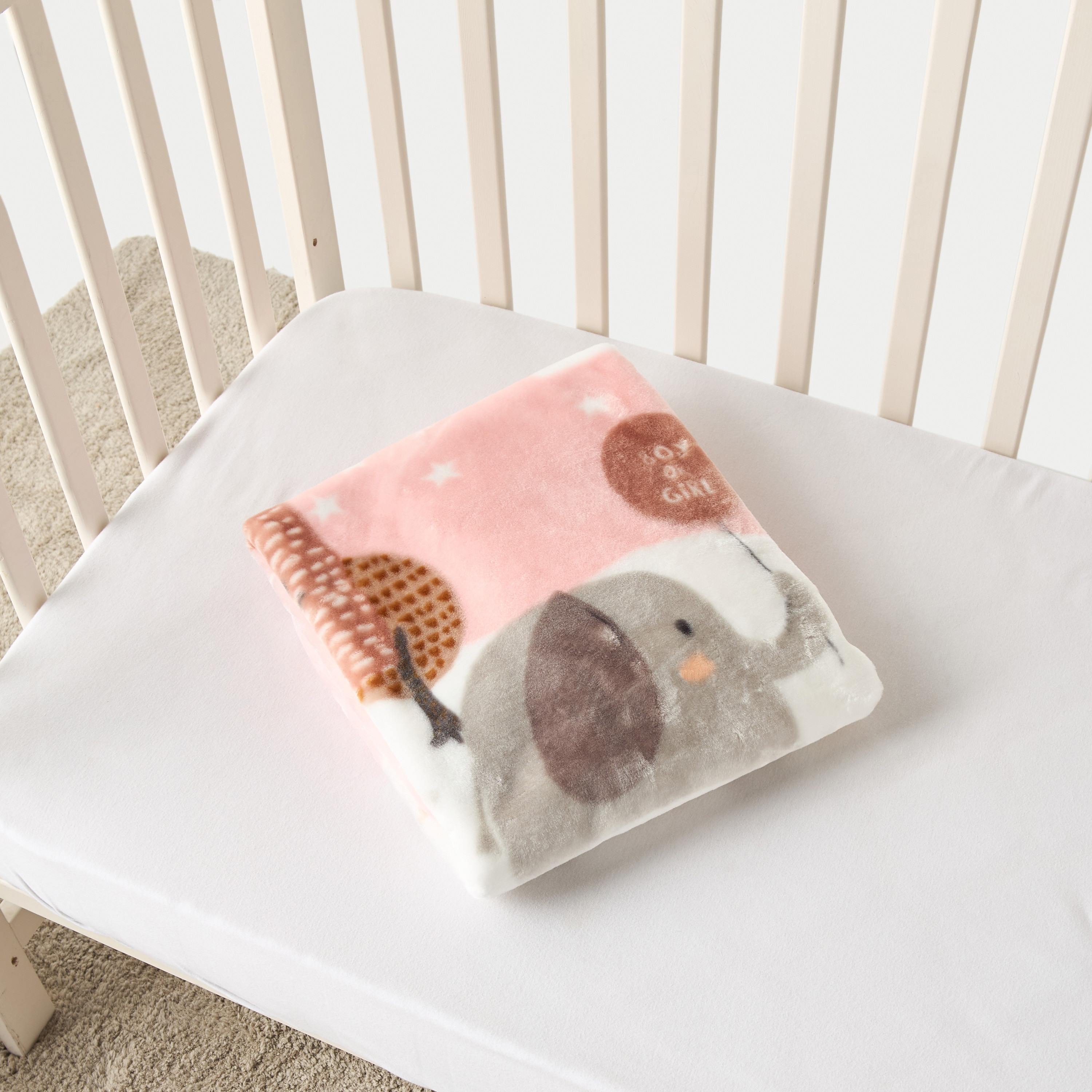 Juniors Elephant Print Baby Blanket - 80x100 cm-baby-nursery-blanketsandswaddles-blanketsandquilts-image-4