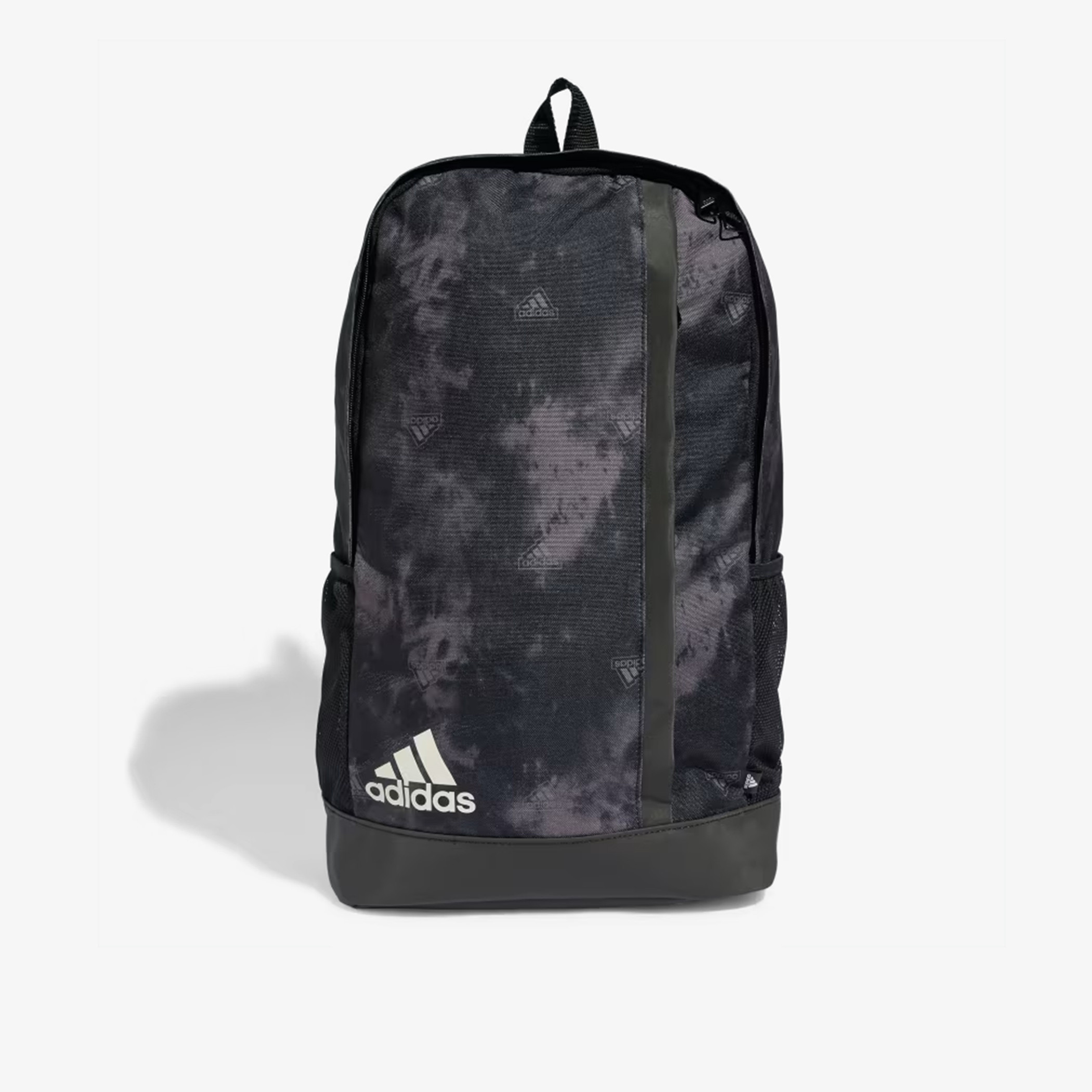 Adidas Logo Print Backpack with Adjustable Shoulder Straps and Zip Closure