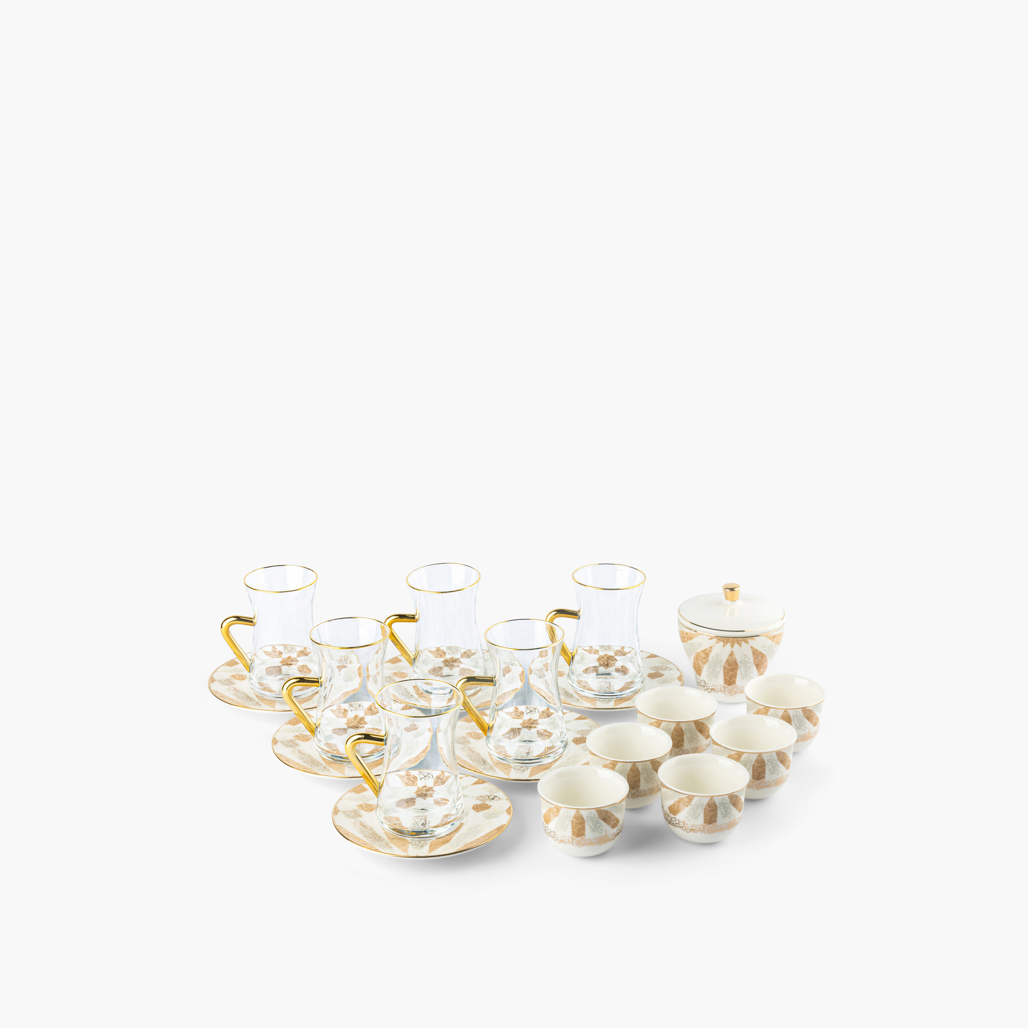 Otantik Amal 19-Piece Printed Porcelain Tea and Coffee Set-household-dining-teaandcoffee-teaandcoffeesets-image-2
