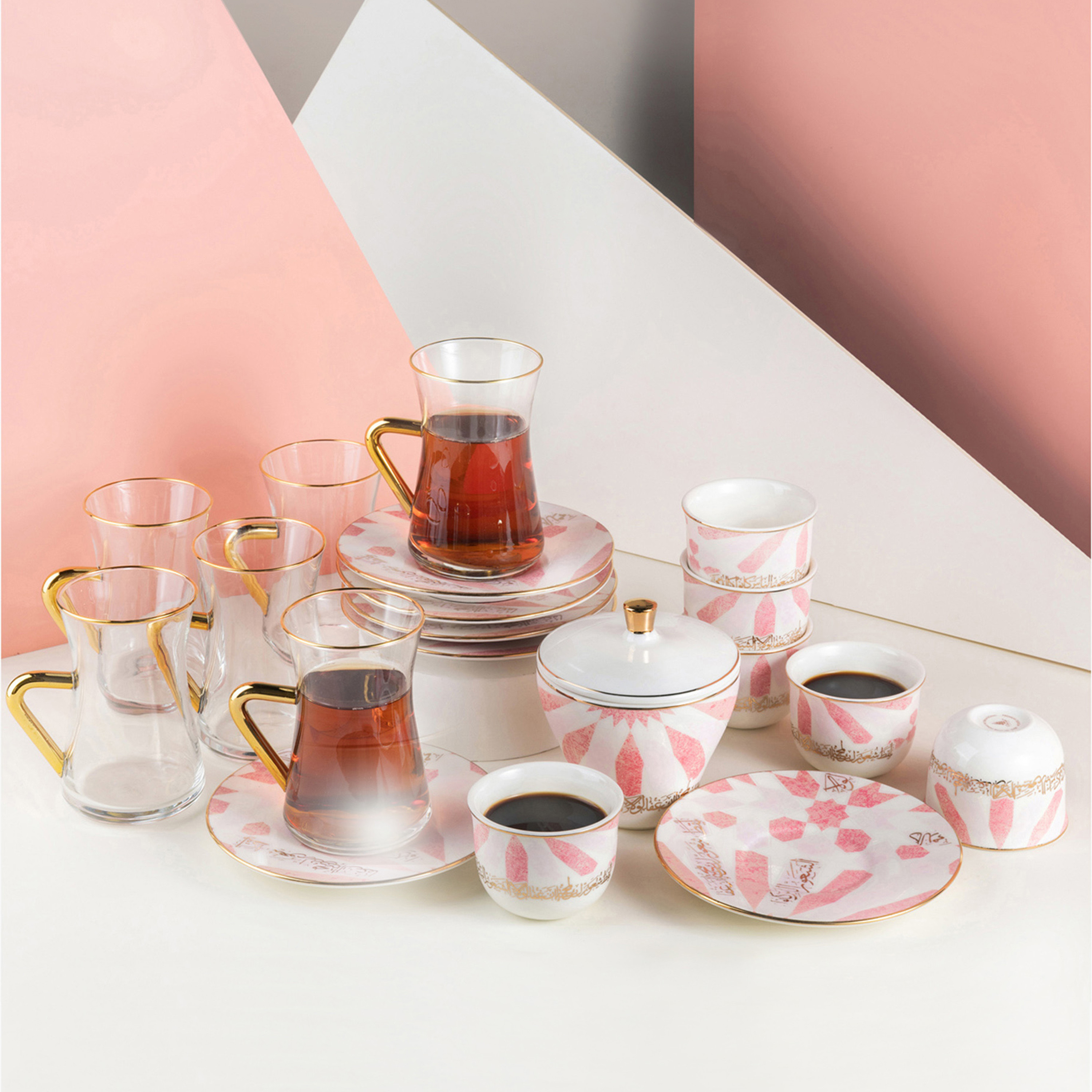 Otantik Amal Printed 19-Piece Porcelain Tea and Coffee Set-household-dining-teaandcoffee-teaandcoffeesets-image-1