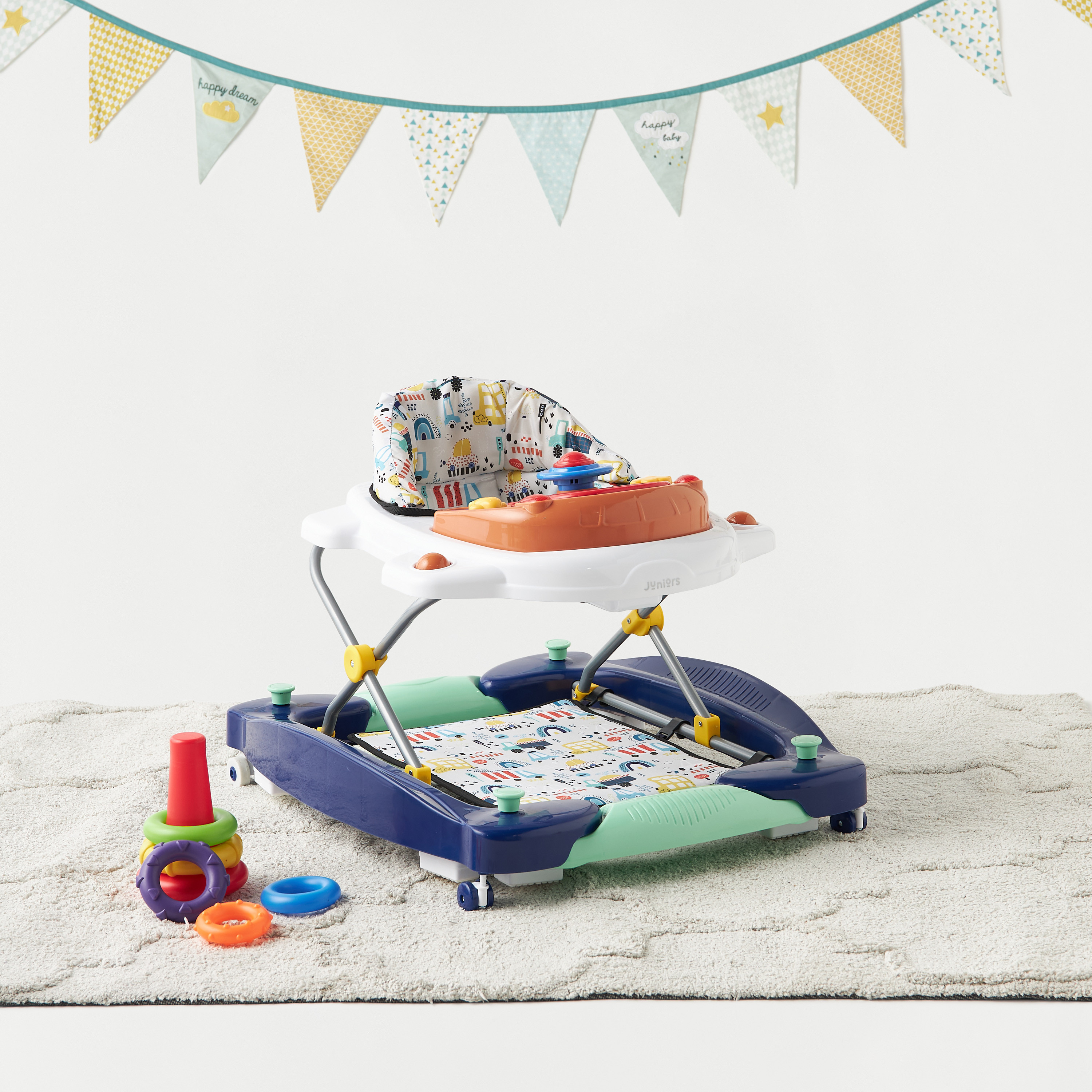 Juniors Cabrio Printed Baby Walker-baby-infantactivity-walkers-image-1