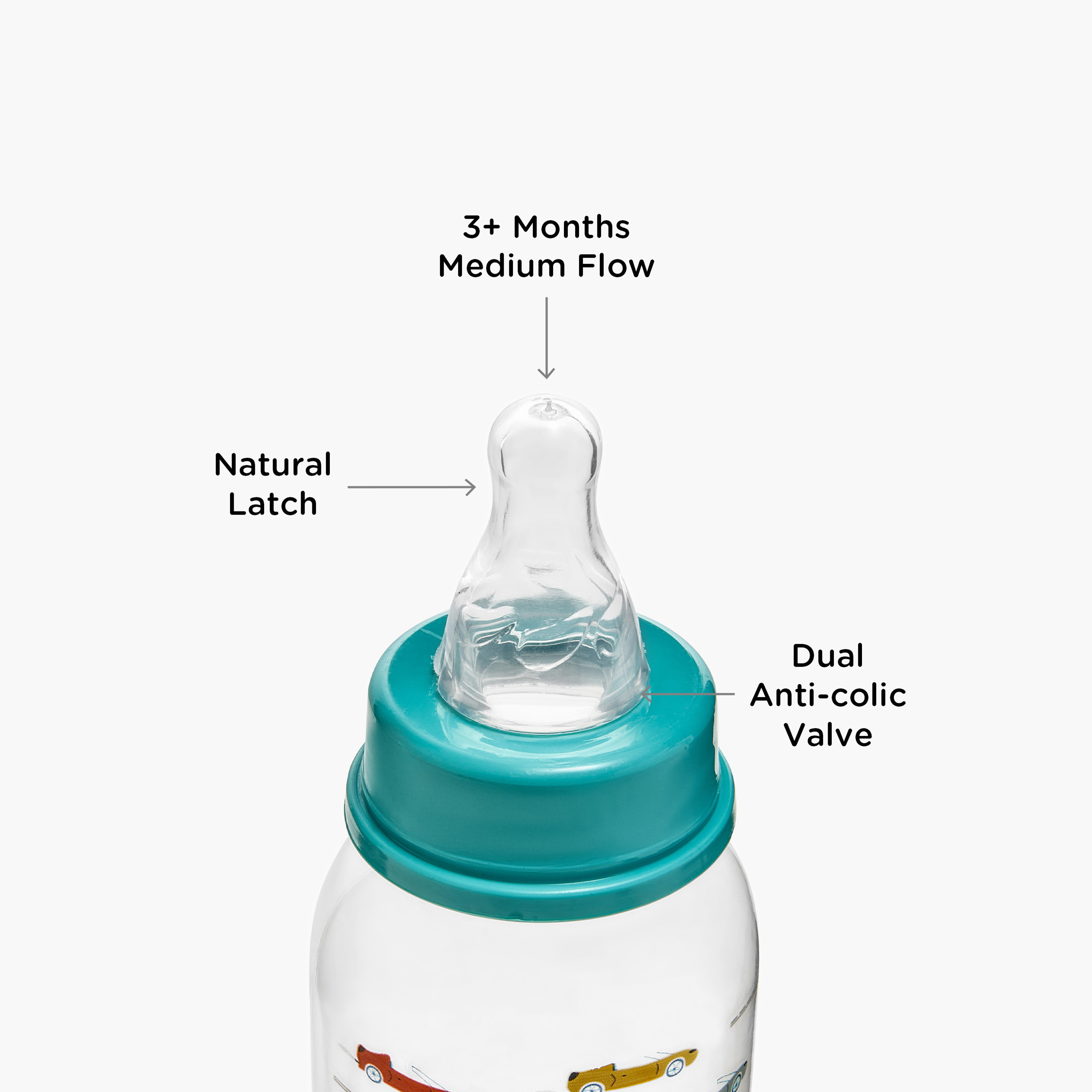 قارورة رضاعة بطبعات من جونيورز - 250 مل-baby-feeding-feedingbottles-bottlesandteats-image-4
