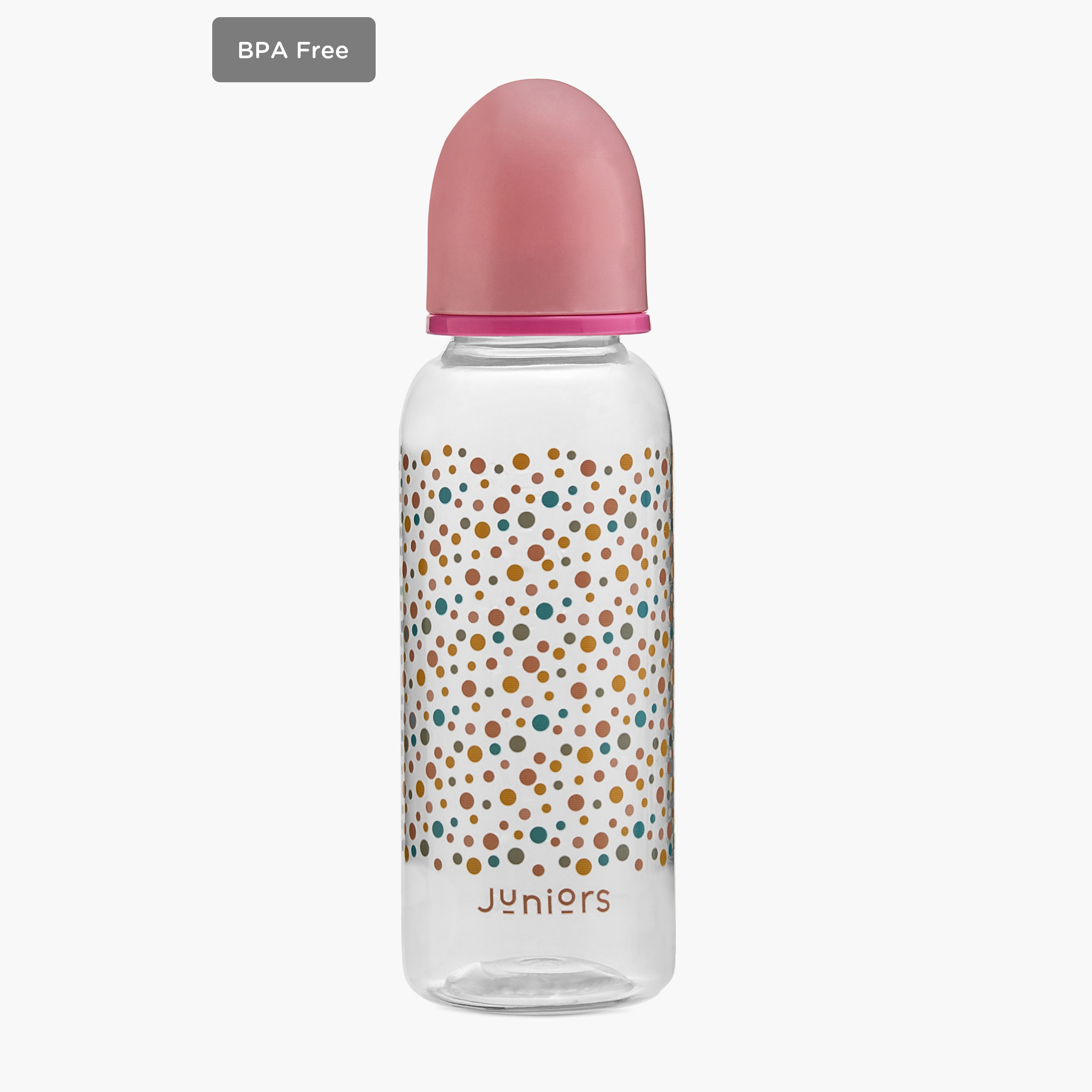 رضّاعة بصمامات مزدوجة مضادة للمغص من جونيورز- 250 مل-baby-feeding-feedingbottles-bottlesandteats-image-1