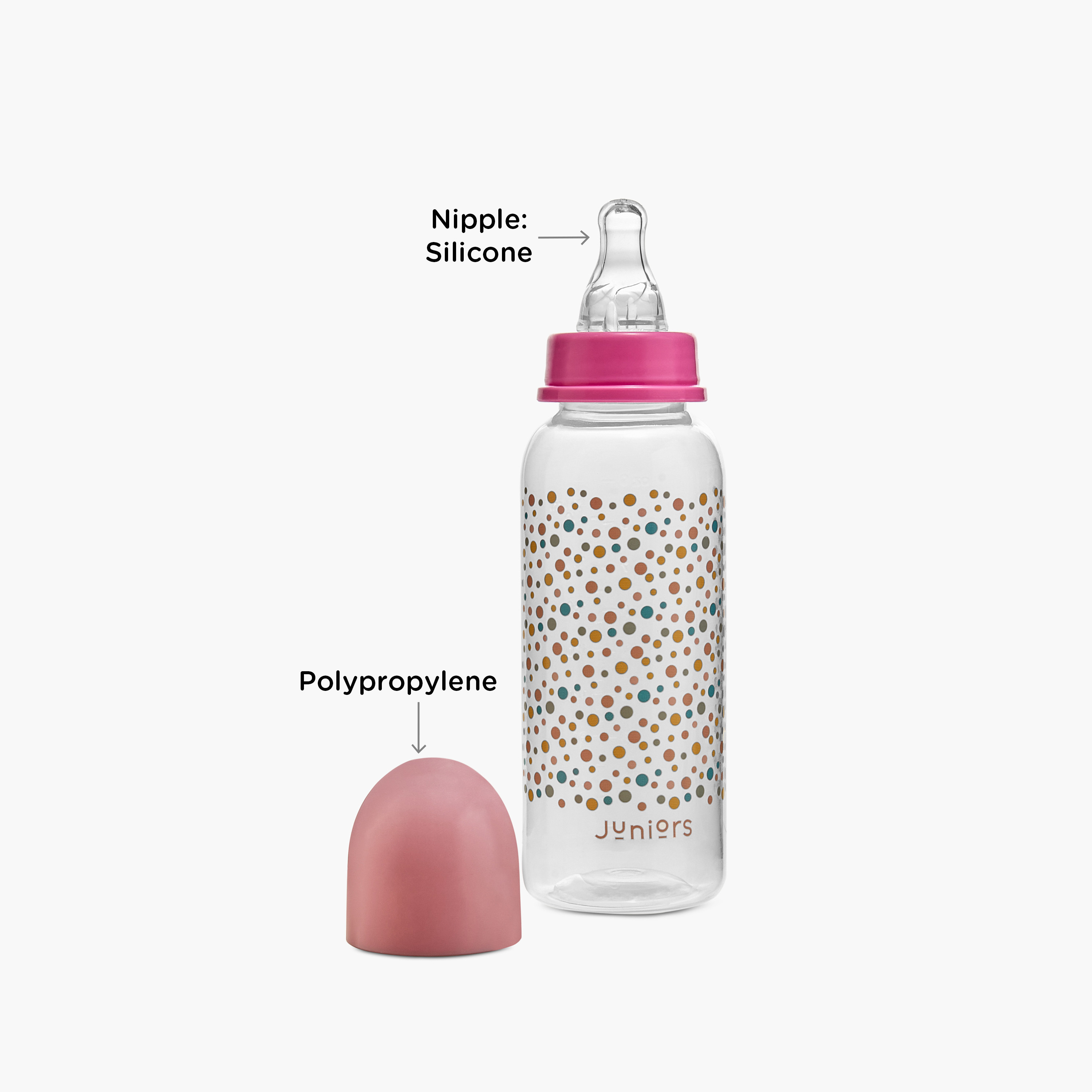 رضّاعة بصمامات مزدوجة مضادة للمغص من جونيورز- 250 مل-baby-feeding-feedingbottles-bottlesandteats-image-3