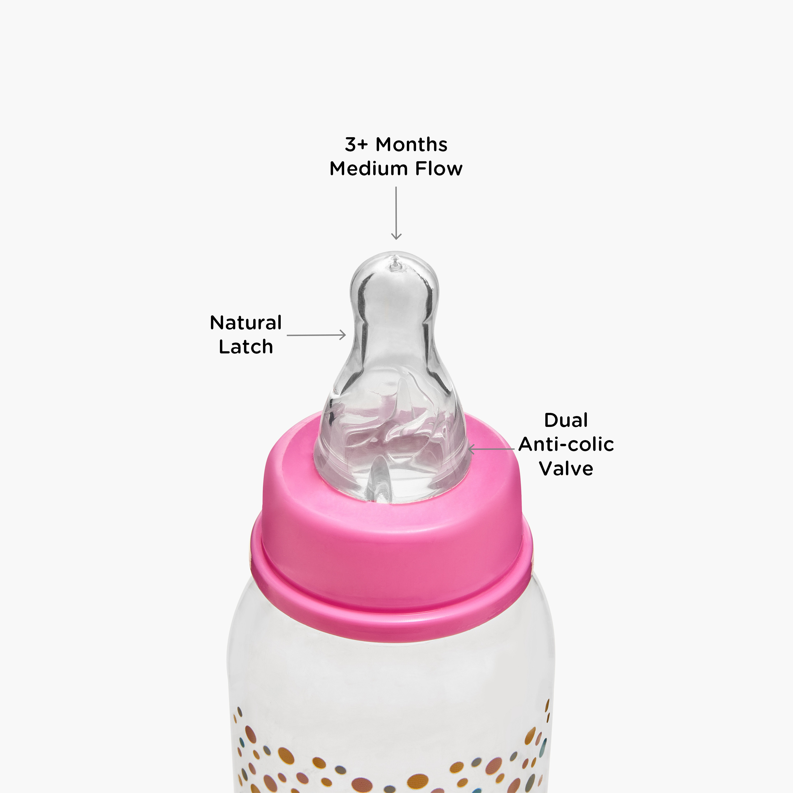 رضّاعة بصمامات مزدوجة مضادة للمغص من جونيورز- 250 مل-baby-feeding-feedingbottles-bottlesandteats-image-4