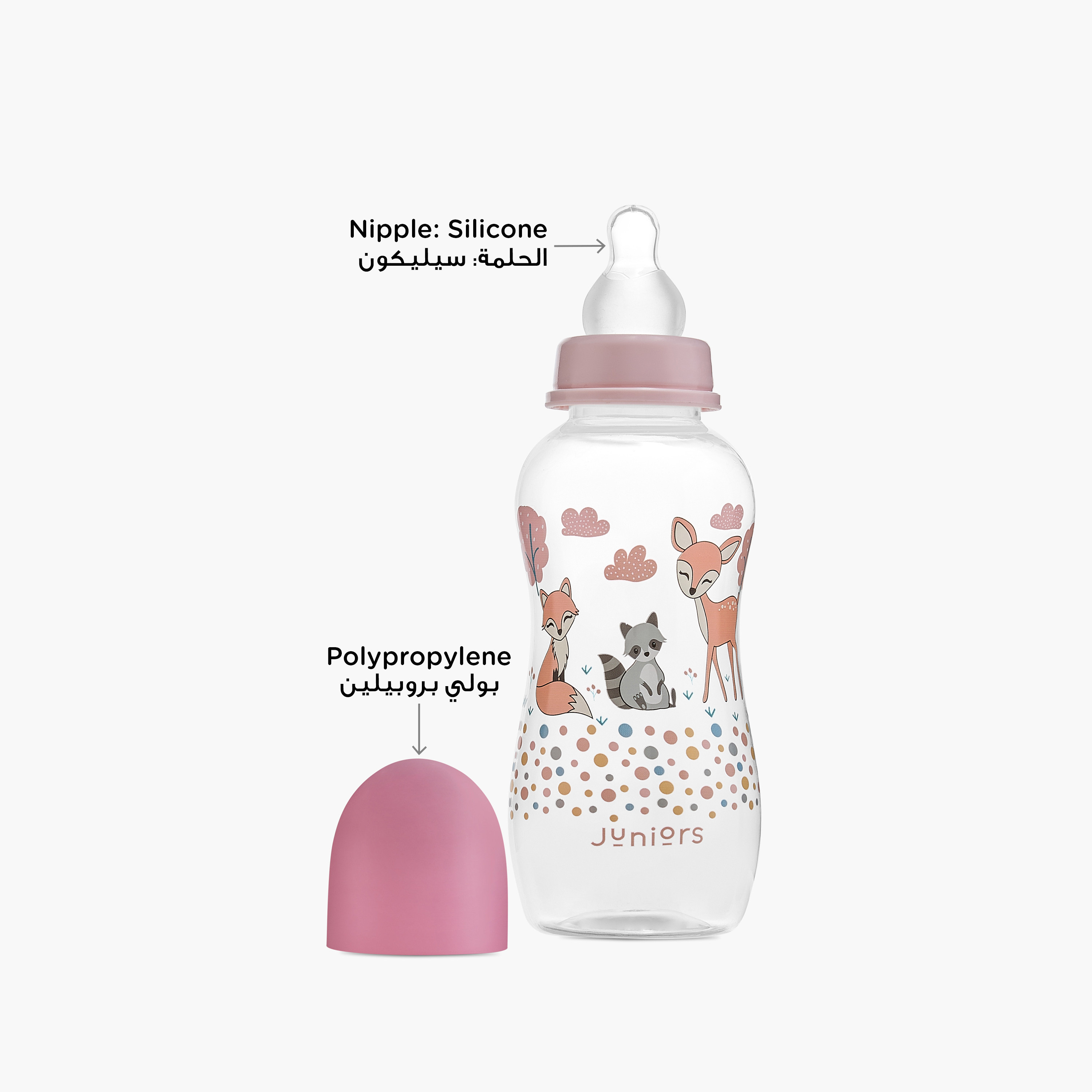 Juniors Dino Print Easy-Grip Feeding Bottle - 300 ml-baby-feeding-feedingbottles-bottlesandteats-image-3