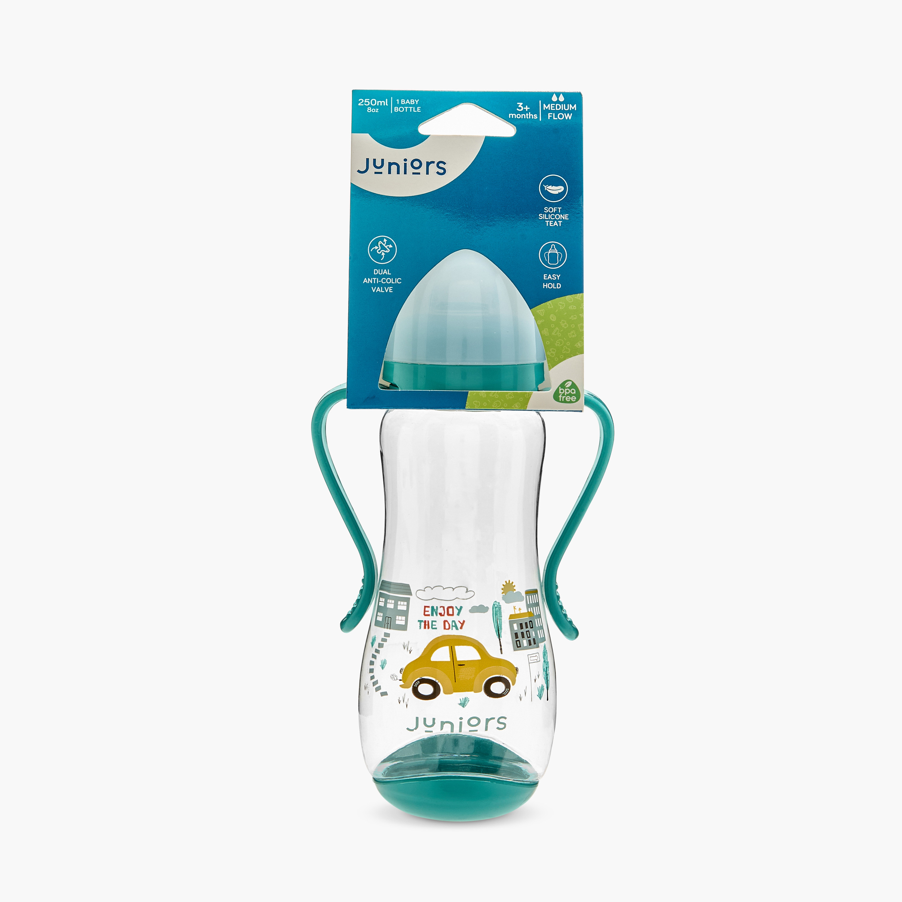 Juniors Printed Feeding Bottle with Handle - 250 ml-baby-feeding-feedingbottles-bottlesandteats-image-9