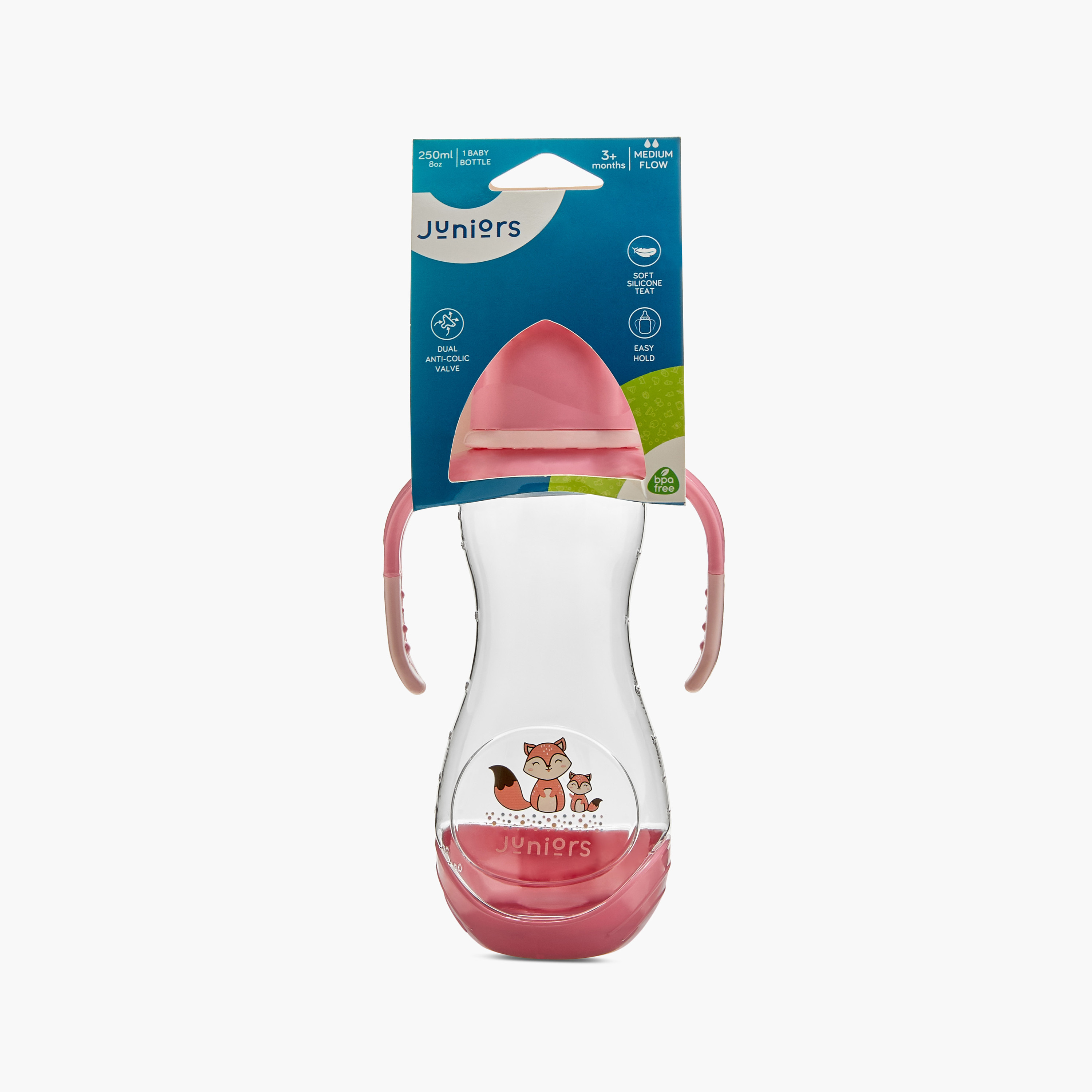 Juniors Printed Feeding Bottle with Handle - 250 ml-baby-feeding-feedingbottles-bottlesandteats-image-9