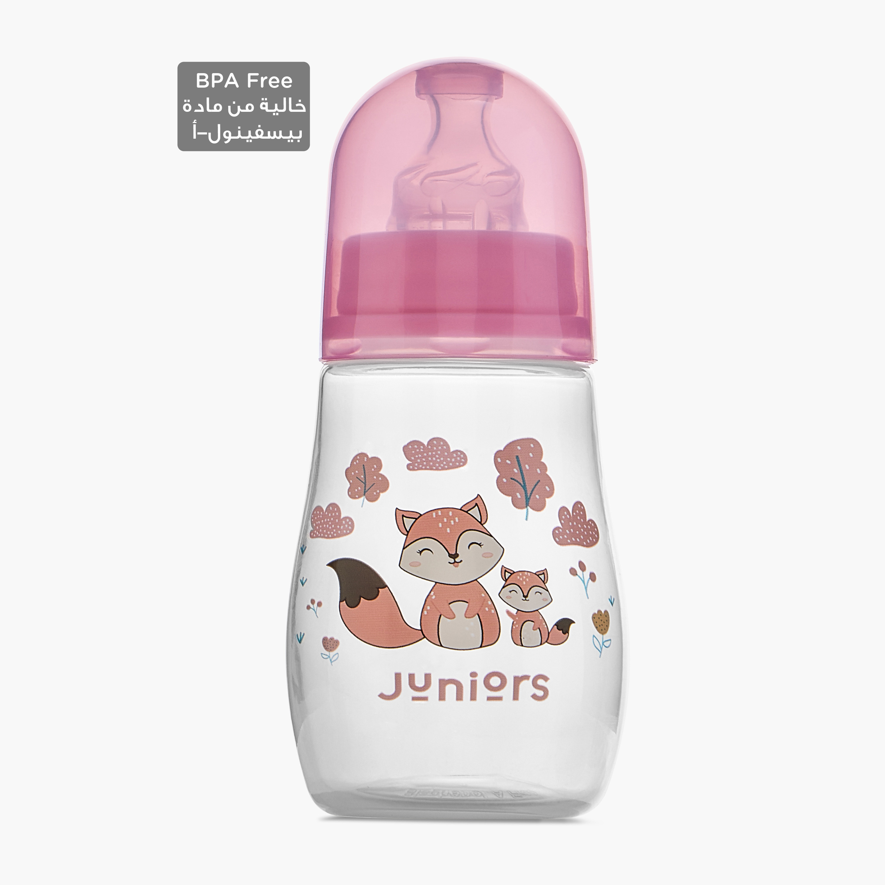 Juniors Dual Anti-Colic Valve Feeding Bottle with Cap - 150 ml-baby-feeding-feedingbottles-bottlesandteats-image-1