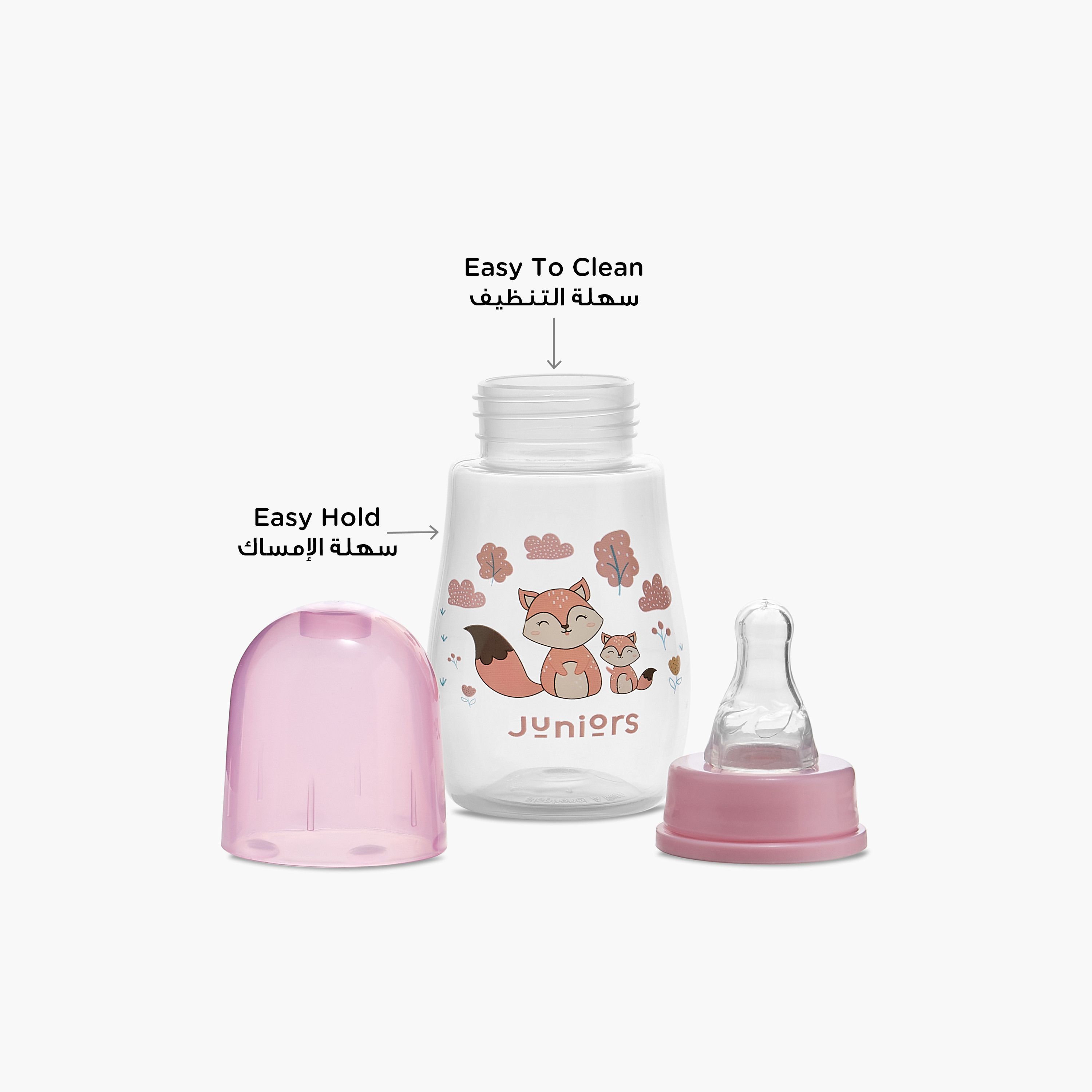 Juniors Dual Anti-Colic Valve Feeding Bottle with Cap - 150 ml-baby-feeding-feedingbottles-bottlesandteats-image-5