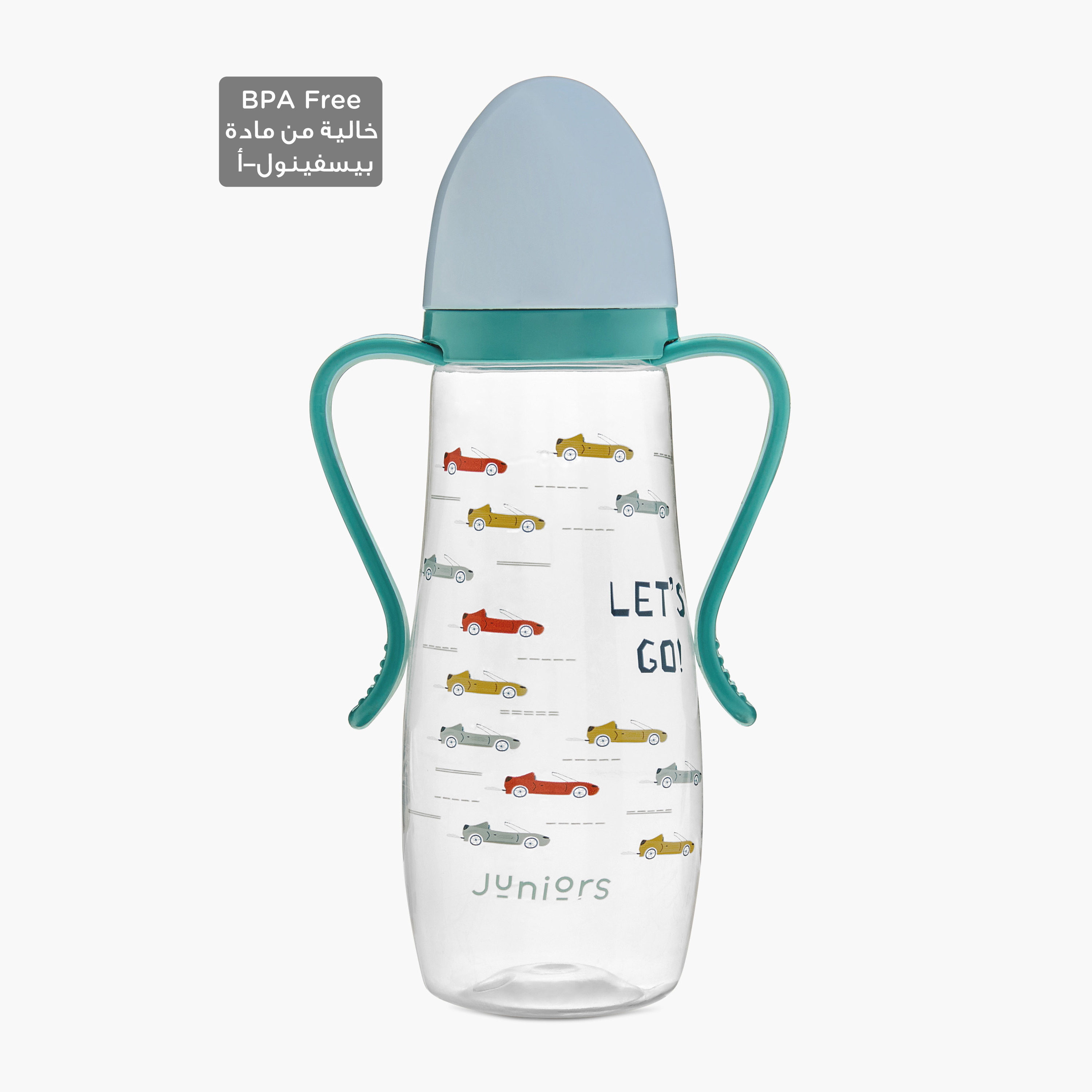 Juniors Anti-Colic Feeding Bottle with Handle - 300 ml-baby-feeding-feedingbottles-bottlesandteats-image-1