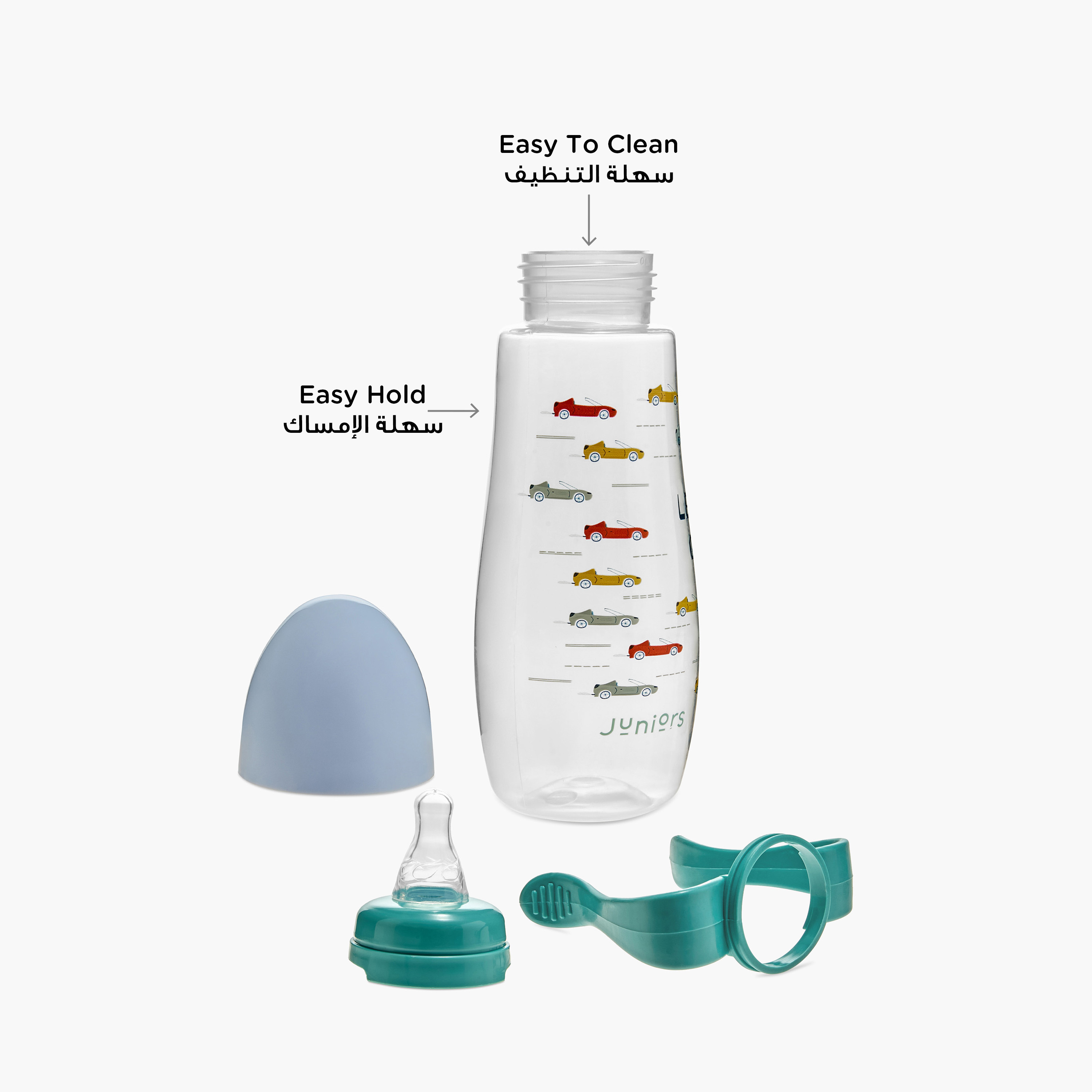 Juniors Anti-Colic Feeding Bottle with Handle - 300 ml-baby-feeding-feedingbottles-bottlesandteats-image-5