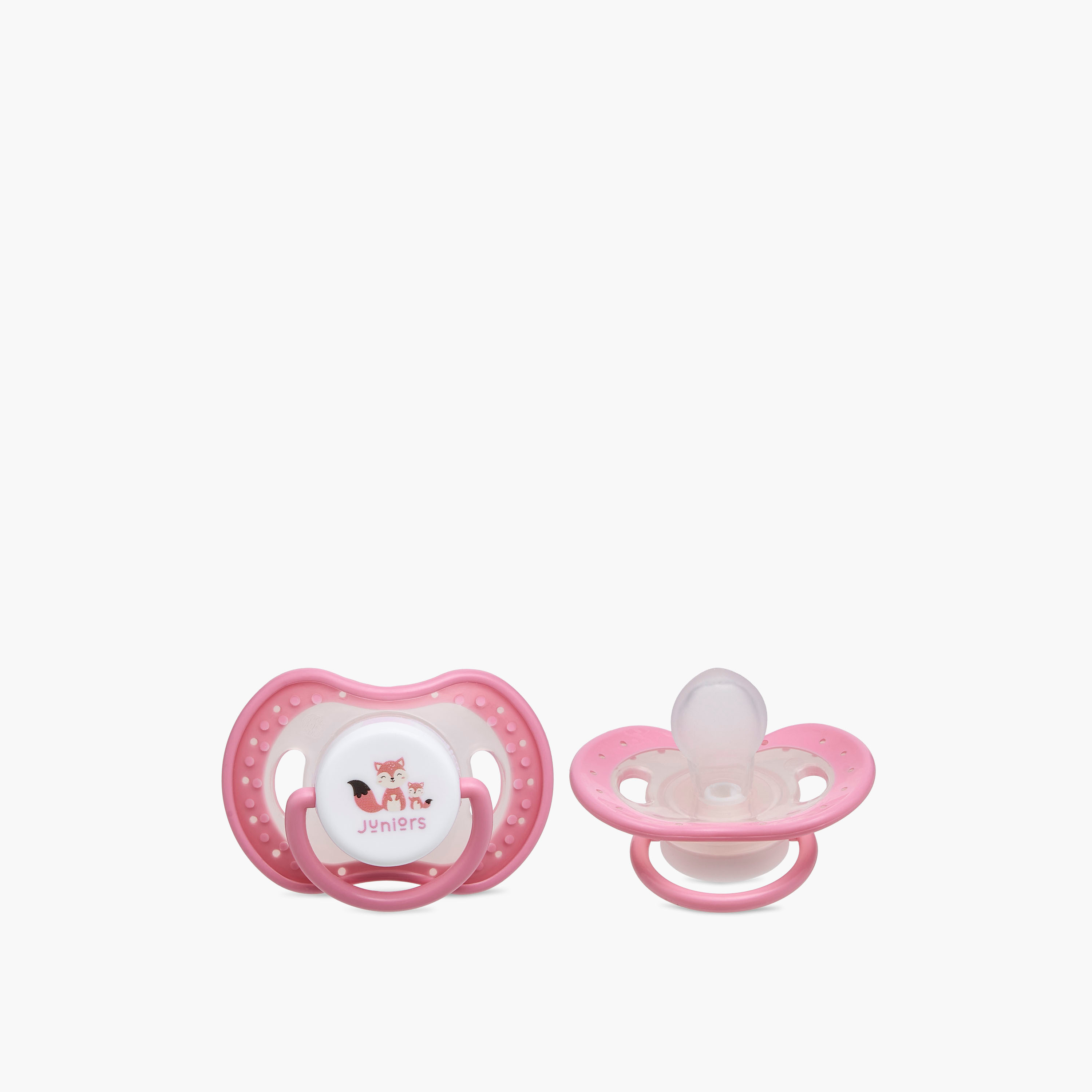 Junior Dino World Printed 2-Piece Soother Set - 6 months-baby-feeding-pacifiers-image-4