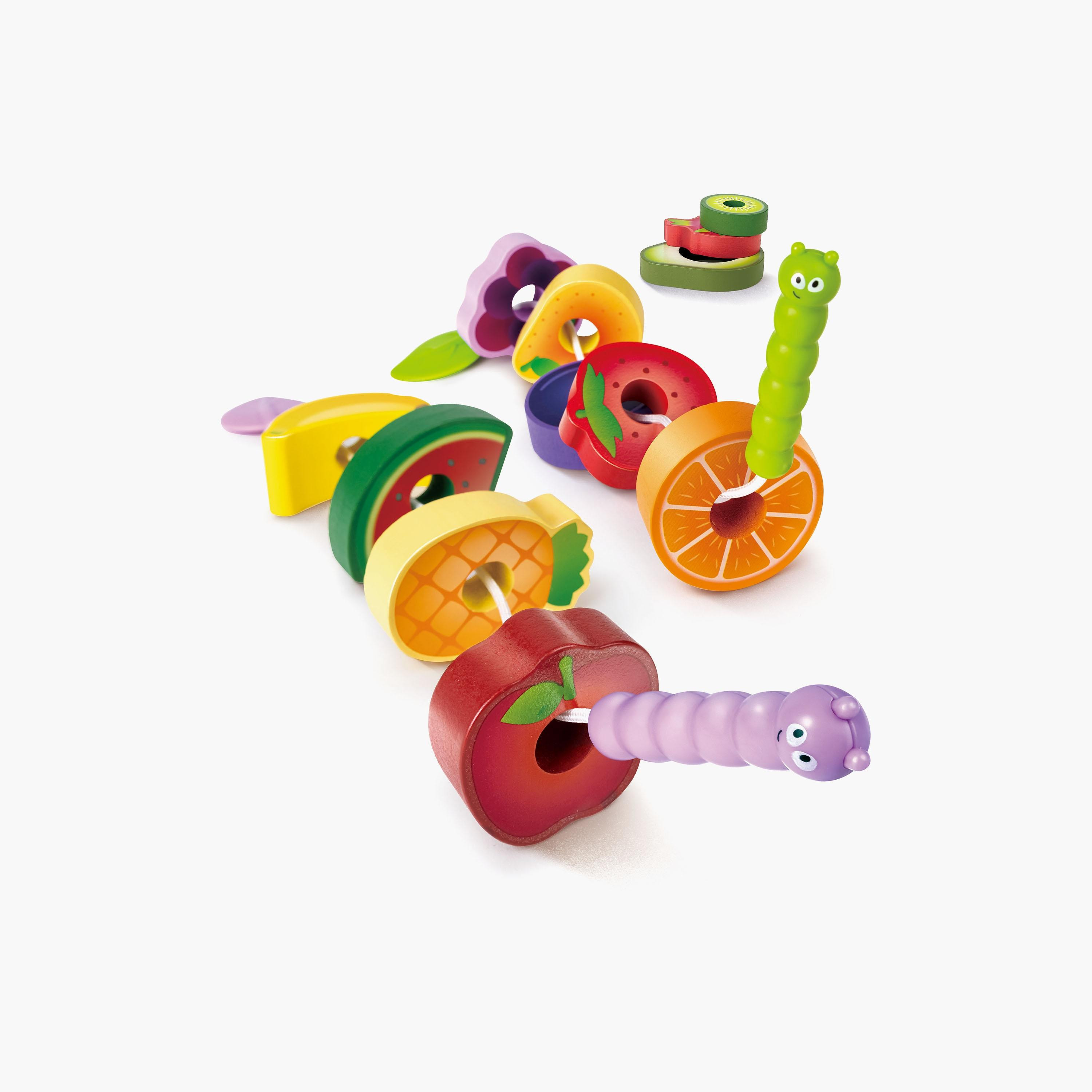 Hape Wooden Colorful Caterpillar Fruit Feast Playset-toys-roleplay-playfoods-image-3