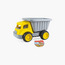 Hape Load & Tote Dump Truck Sand & Beach Toy, Yellow-toys-outdoor-poolandbeach-beachtoys-image-2