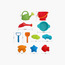  مجموعة أدوات رمال الشاطئ الأساسية 11 قطعة مع حقيبة شبكية من هيب-toys-outdoor-poolandbeach-beachtoys-image-2