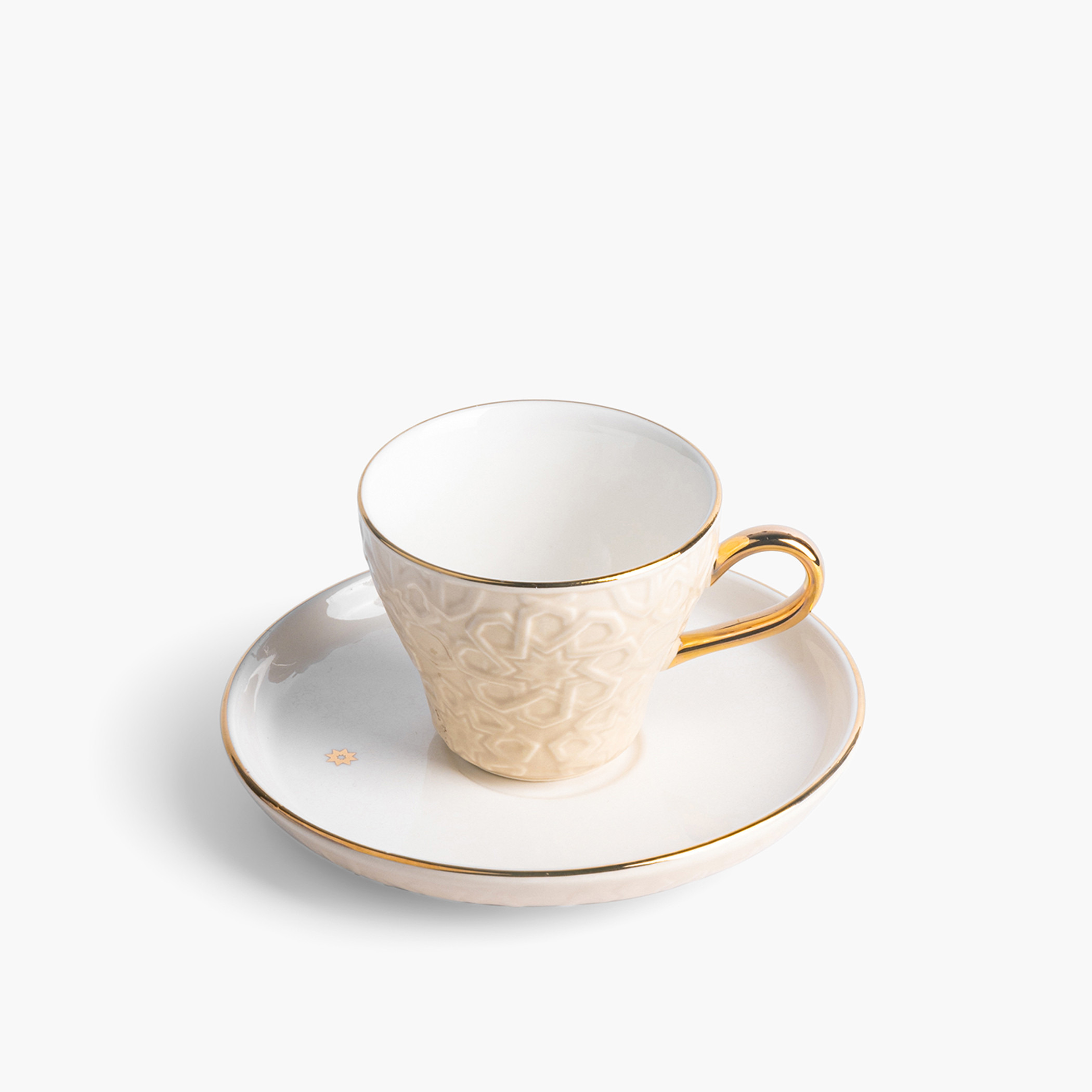 Otantik Crown 12-Piece Textured Turkish Coffee Cup and Saucer Set-household-dining-teaandcoffee-teaandcoffeesets-image-3