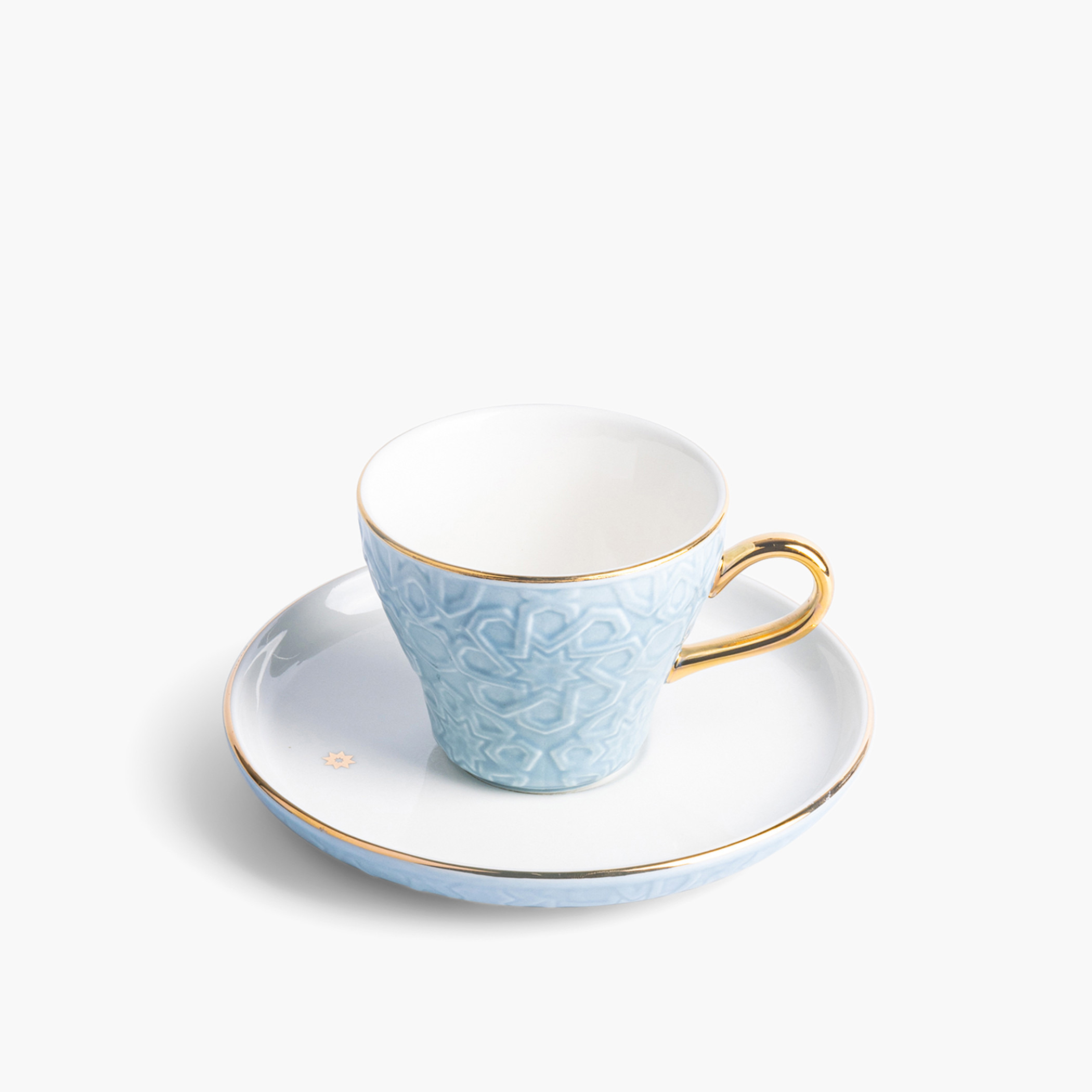 Otantik Crown 12-Piece Textured Turkish Coffee Cup and Saucer Set-household-dining-teaandcoffee-teaandcoffeesets-image-3