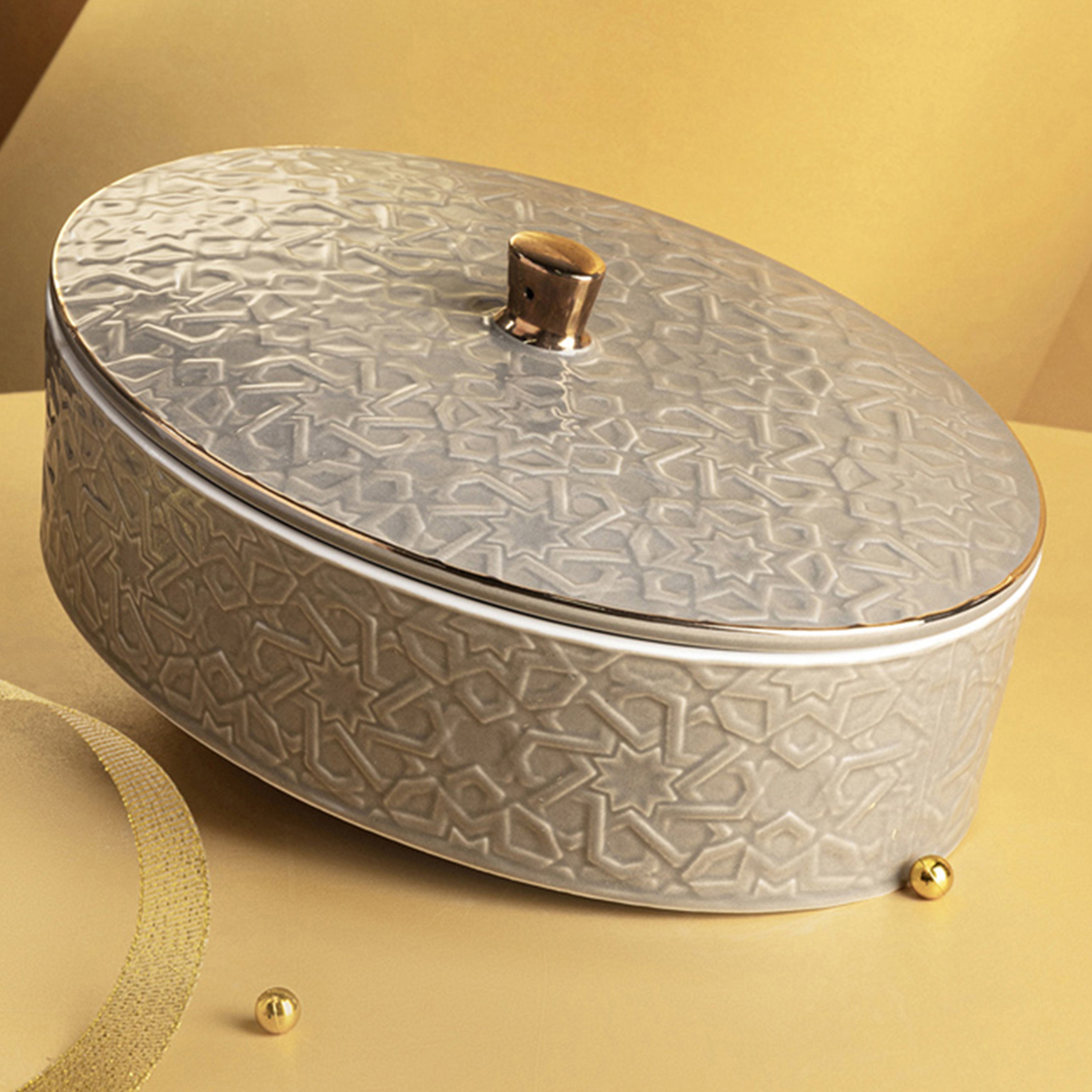 وعاء تمر بارز الملمس بغطاء من أوتانتيك-household-dining-dinnerware-bowls-image-1