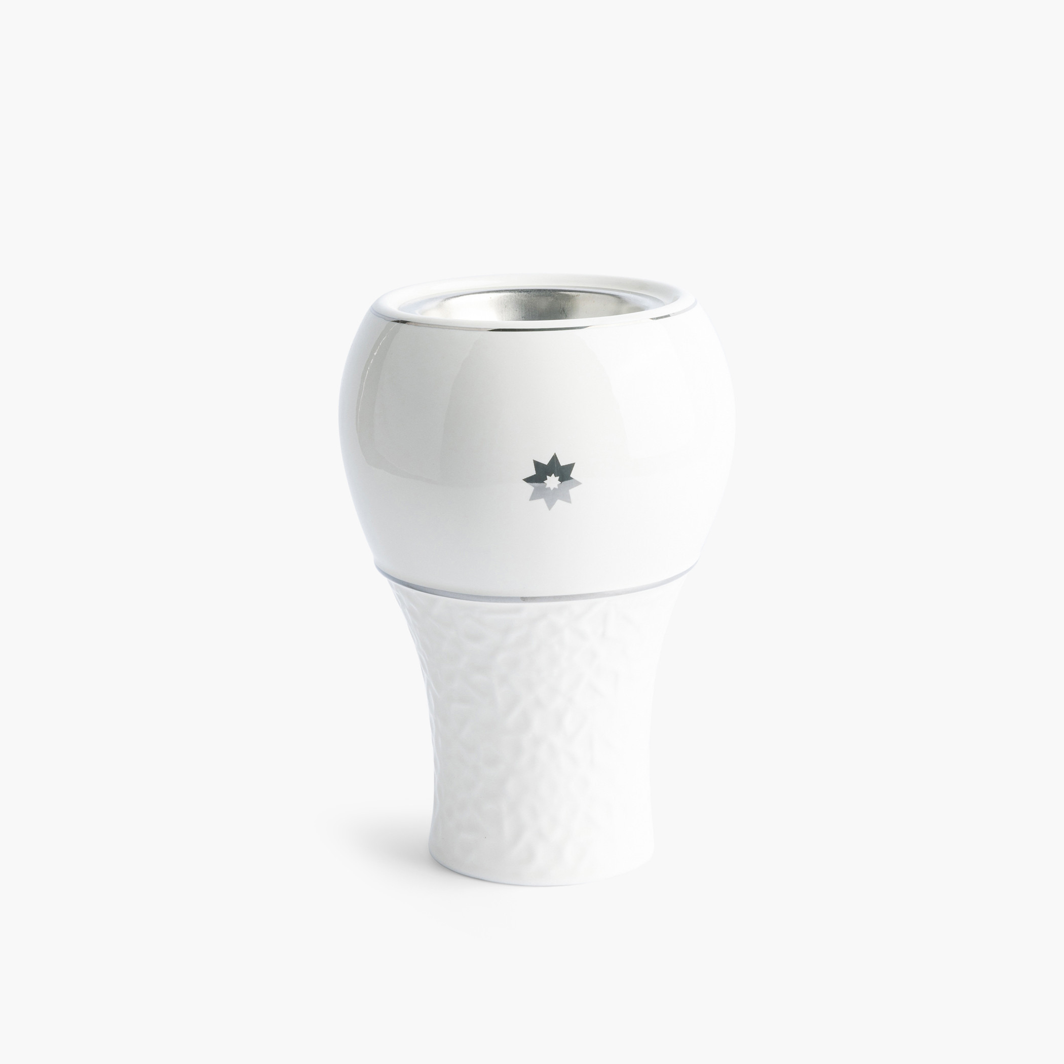 Otantik Crown Textured Porcelain Incense Burner - 11x11x17 cms-household-homefragrance-burners-image-2