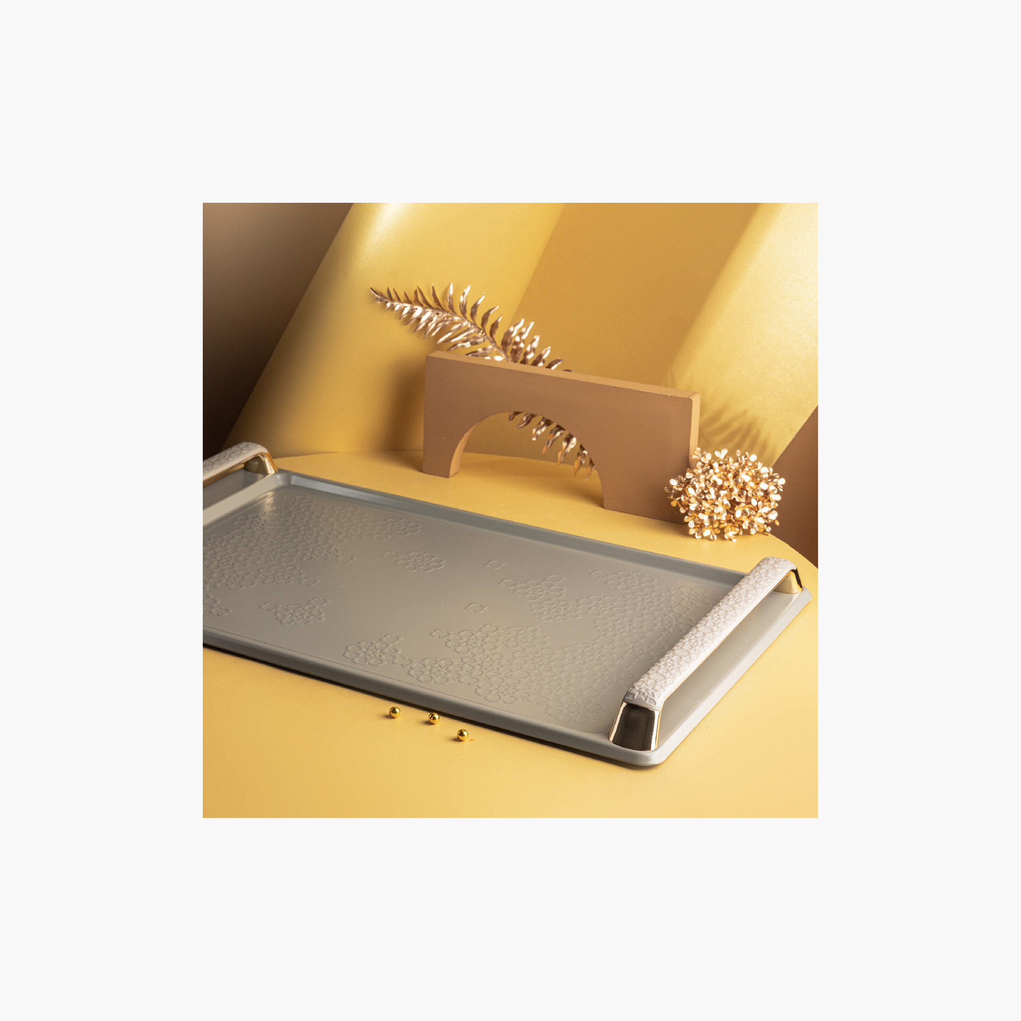 Textured Serving Tray - 49x34 cms-household-dining-serveware-servingtrays-image-2