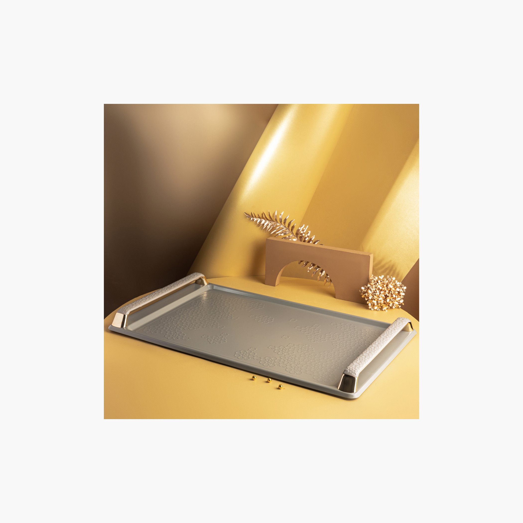 Textured Serving Tray - 49x34 cms-household-dining-serveware-servingtrays-image-3