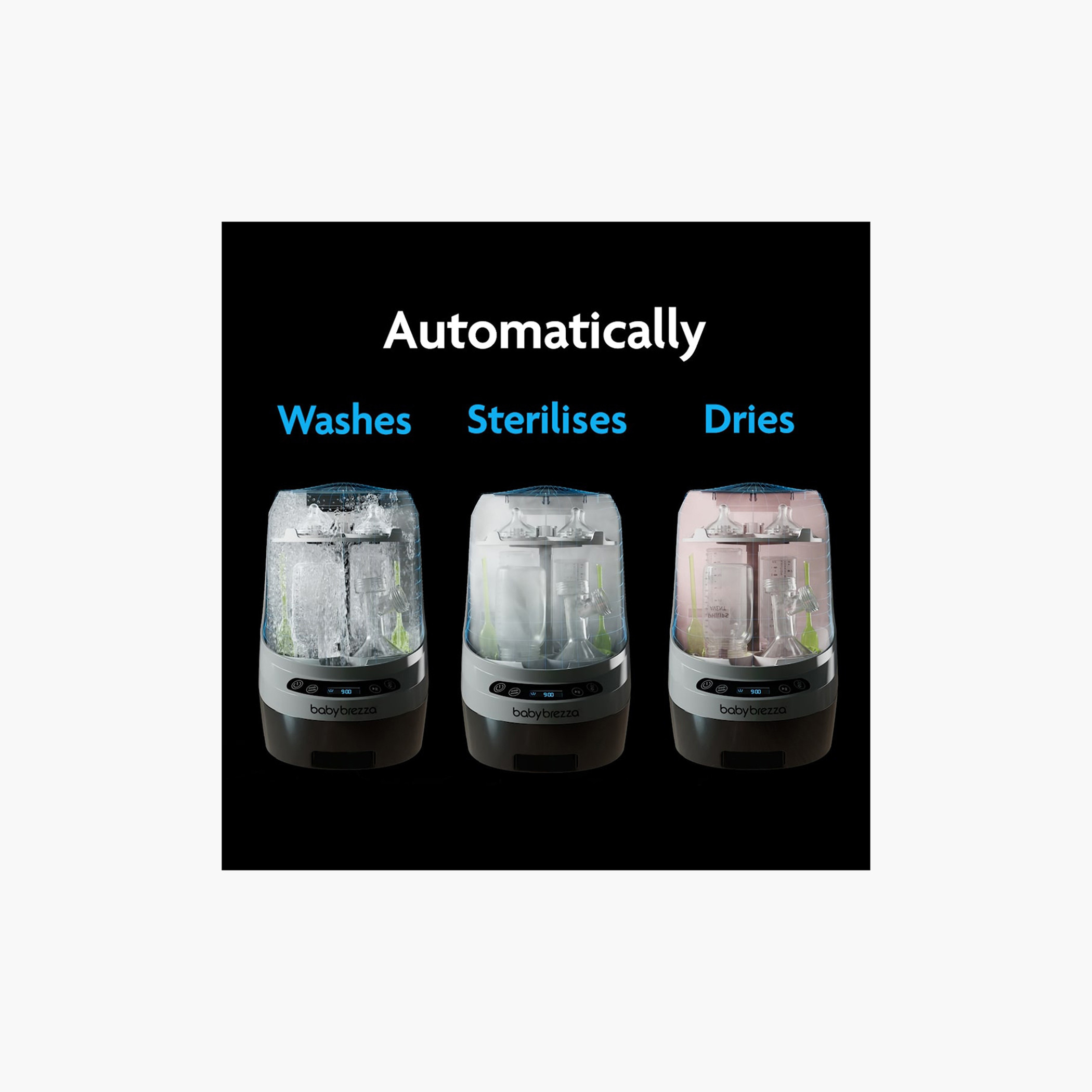 جهاز تنظيف وتعقيم القوارير الكهربائي من بيبي بريزا-baby-feeding-sterilizersandwarmers-image-6