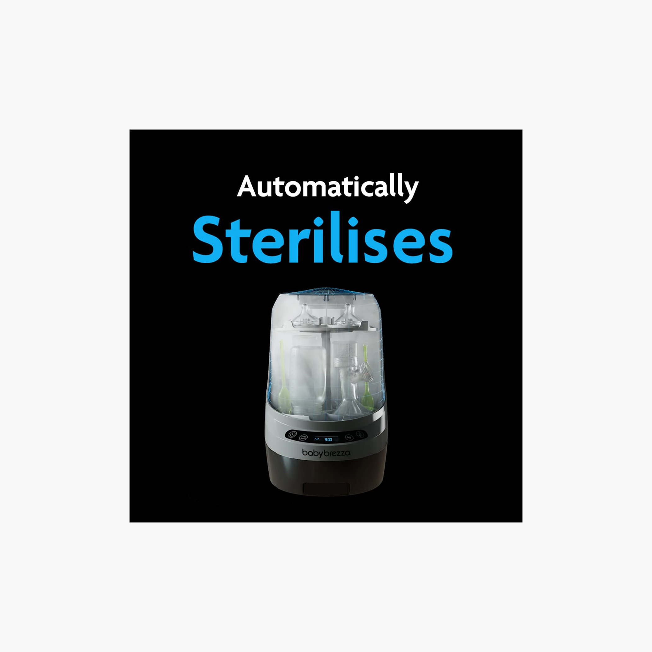 جهاز تنظيف وتعقيم القوارير الكهربائي من بيبي بريزا-baby-feeding-sterilizersandwarmers-image-3