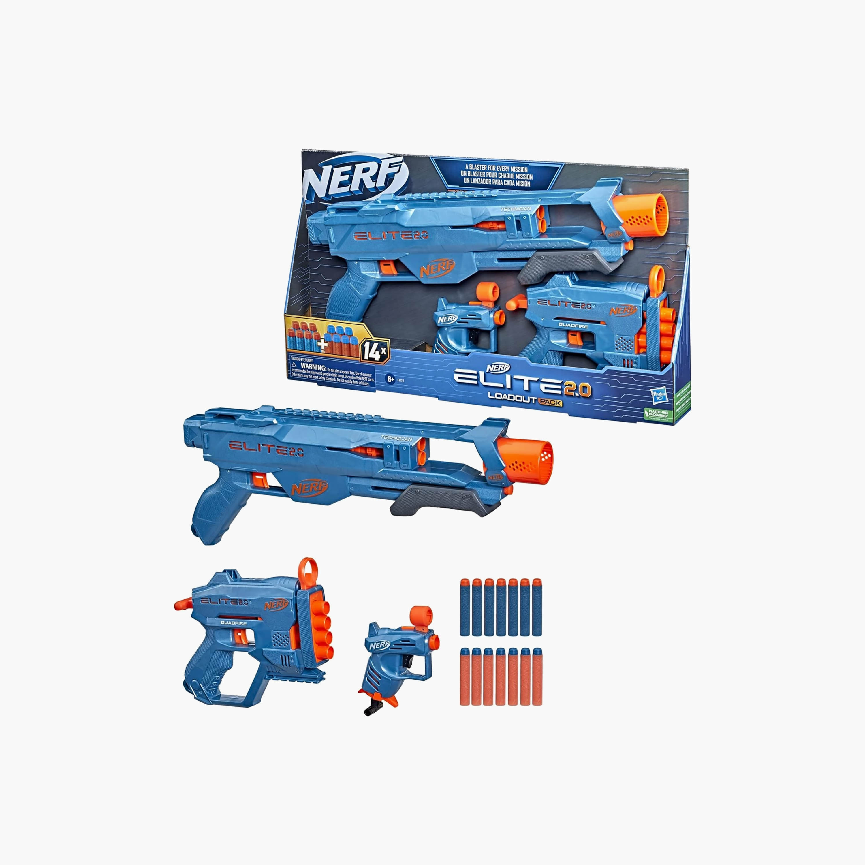 NERF Elite 2.0 Loadout 3-Blaster Pack and 14 Elite Darts-toys-outdoor-gunsandfoamblasters-image-2