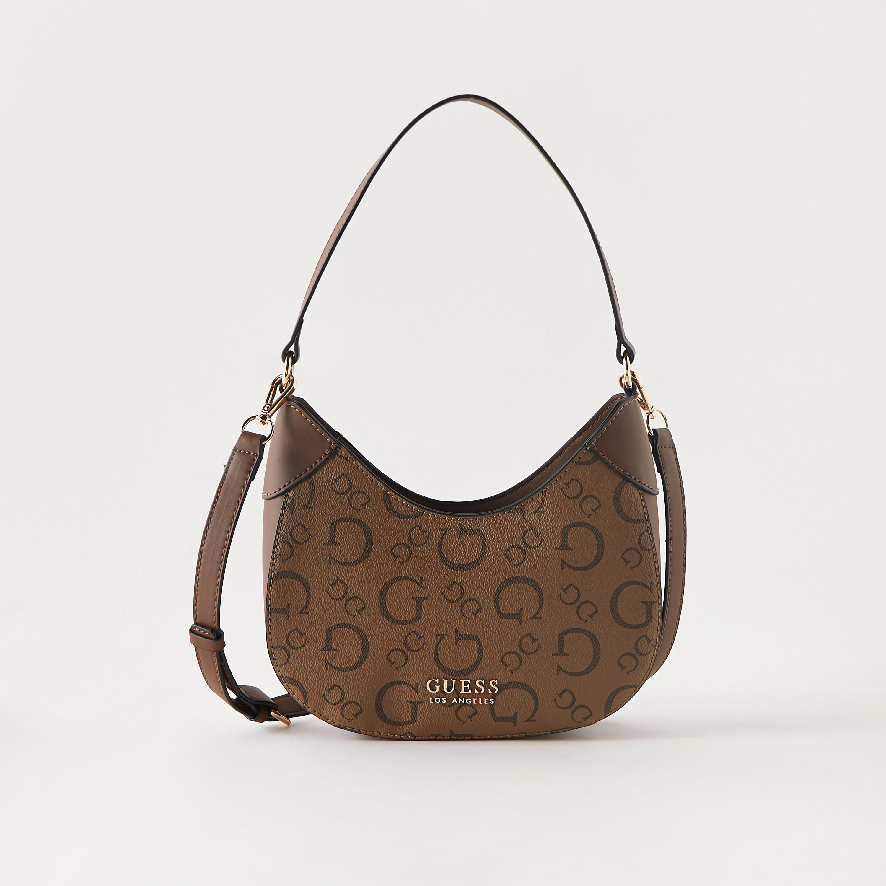 Guess Printed Mini Hobo Bag with Adjustable Strap