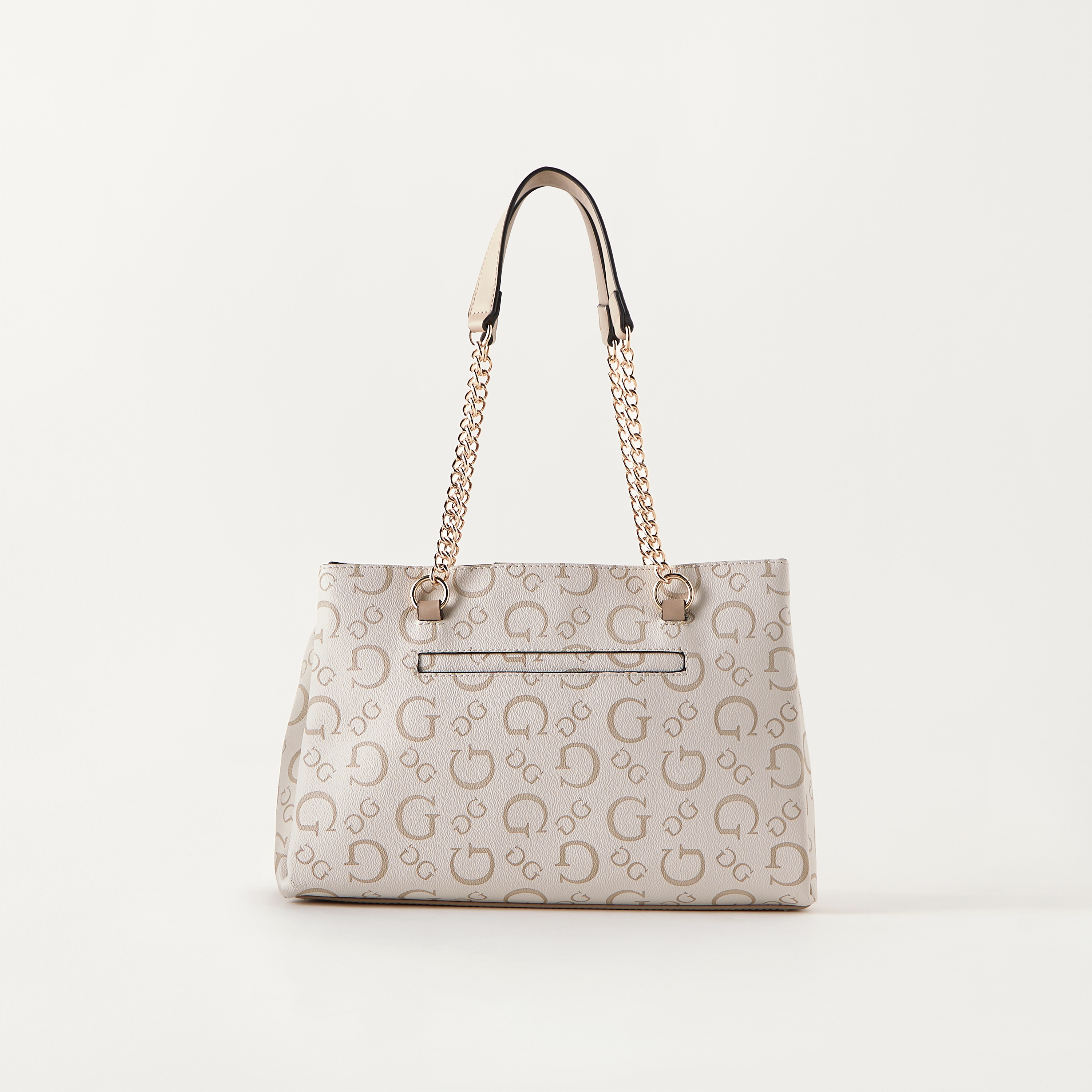 Guess Logo Print Shoulder Bag with Chain Double Handle-women-bagsandwallets-handbags-image-5