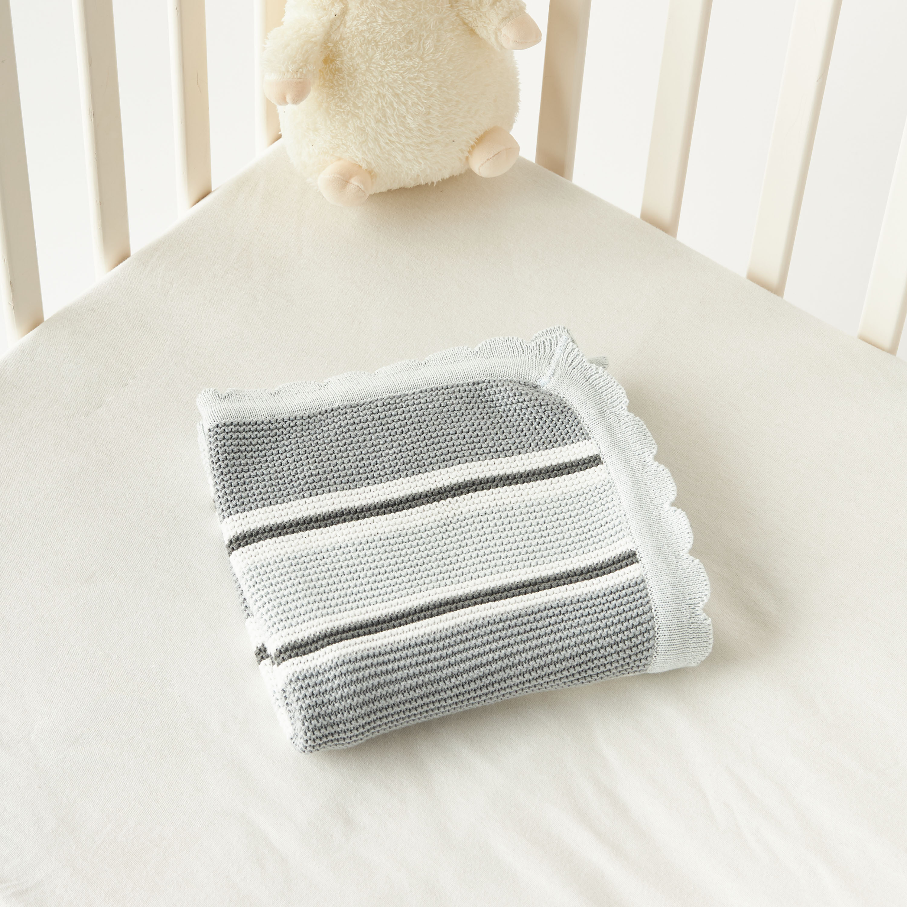 Juniors Striped Raschel Blanket - 70x90 cm-baby-nursery-blanketsandswaddles-blanketsandquilts-image-4