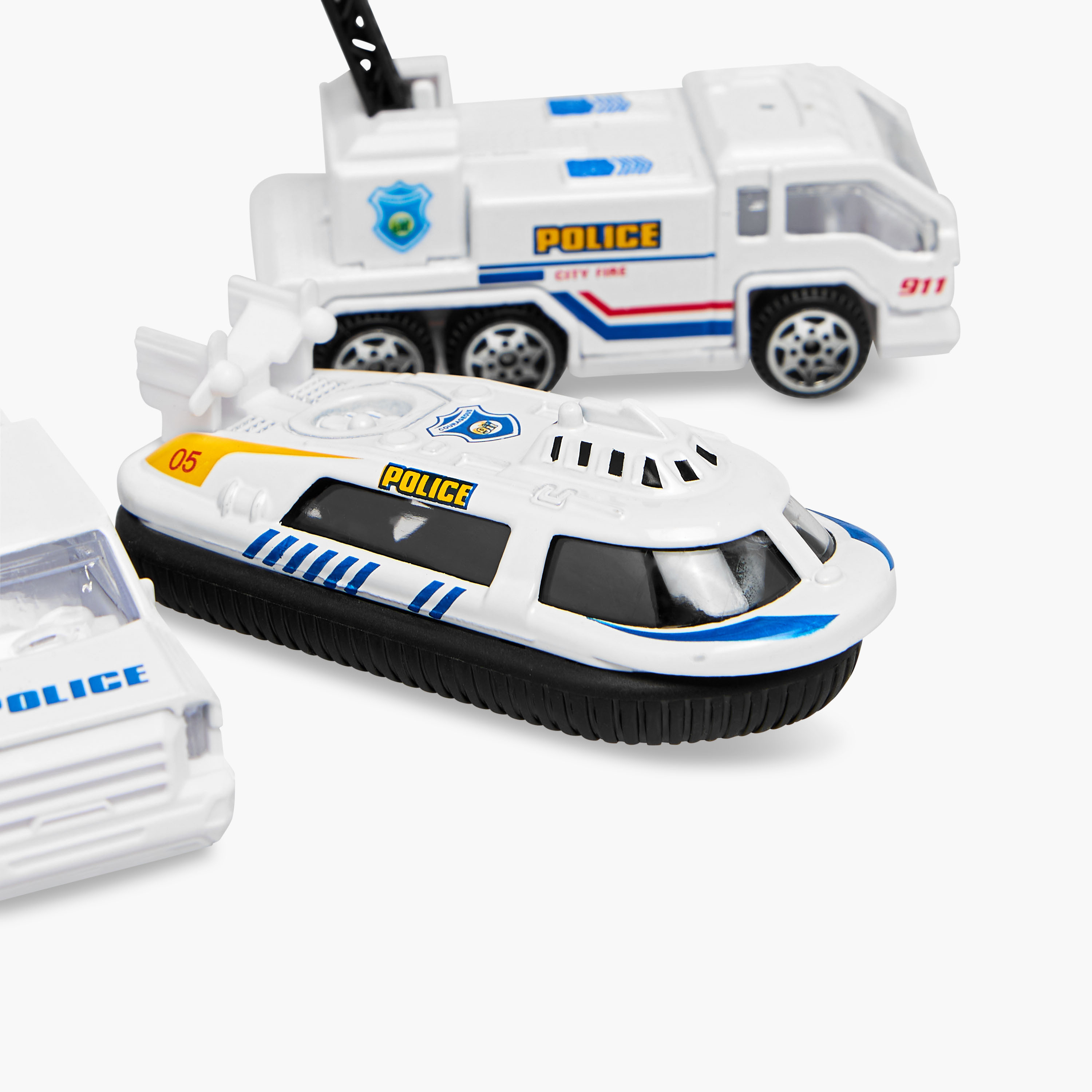 Gloo 6-Piece Die-Cast Police Car Toy Set-toys-playvehicles-vehicleplaysets-image-10