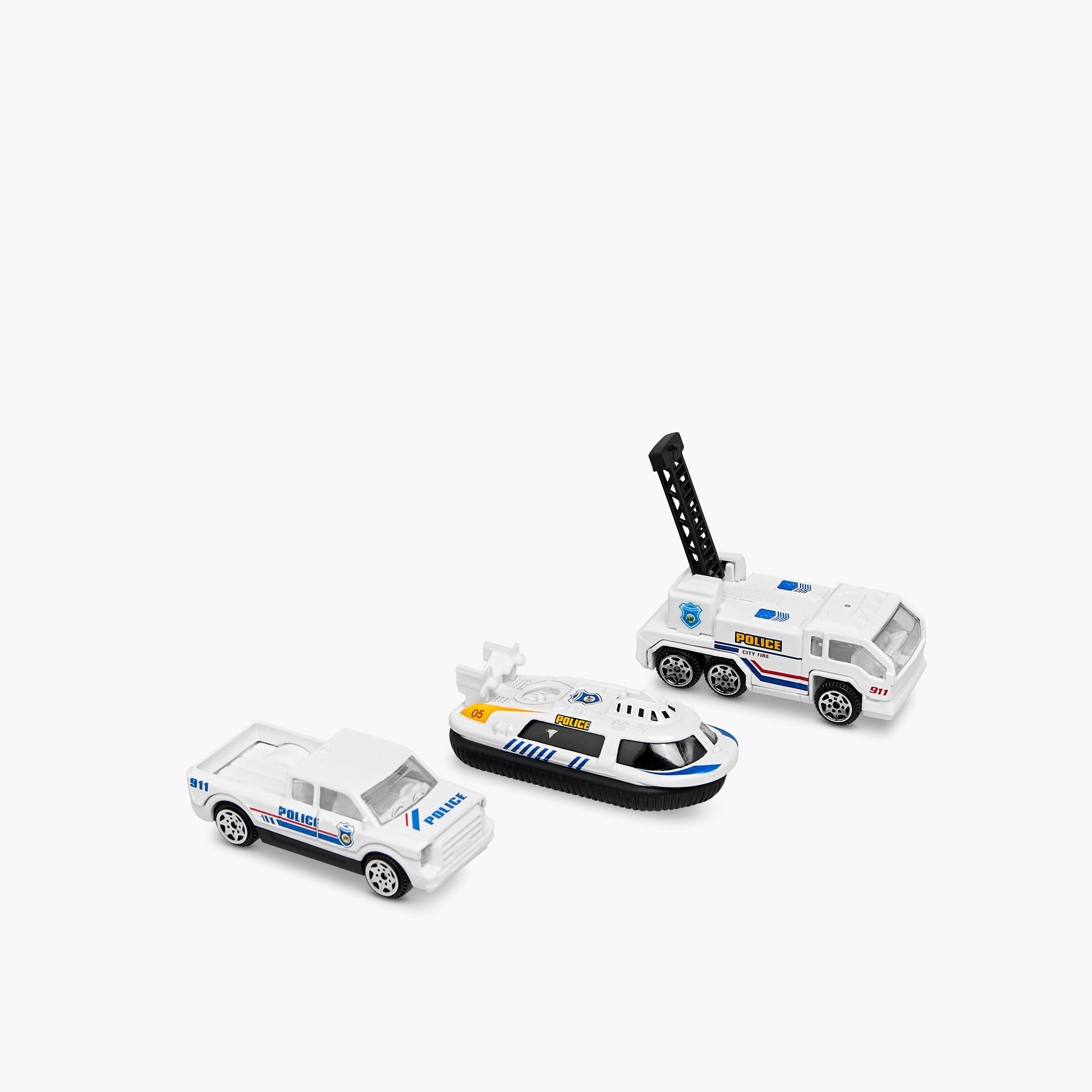Gloo 6-Piece Die-Cast Police Car Toy Set-toys-playvehicles-vehicleplaysets-image-8