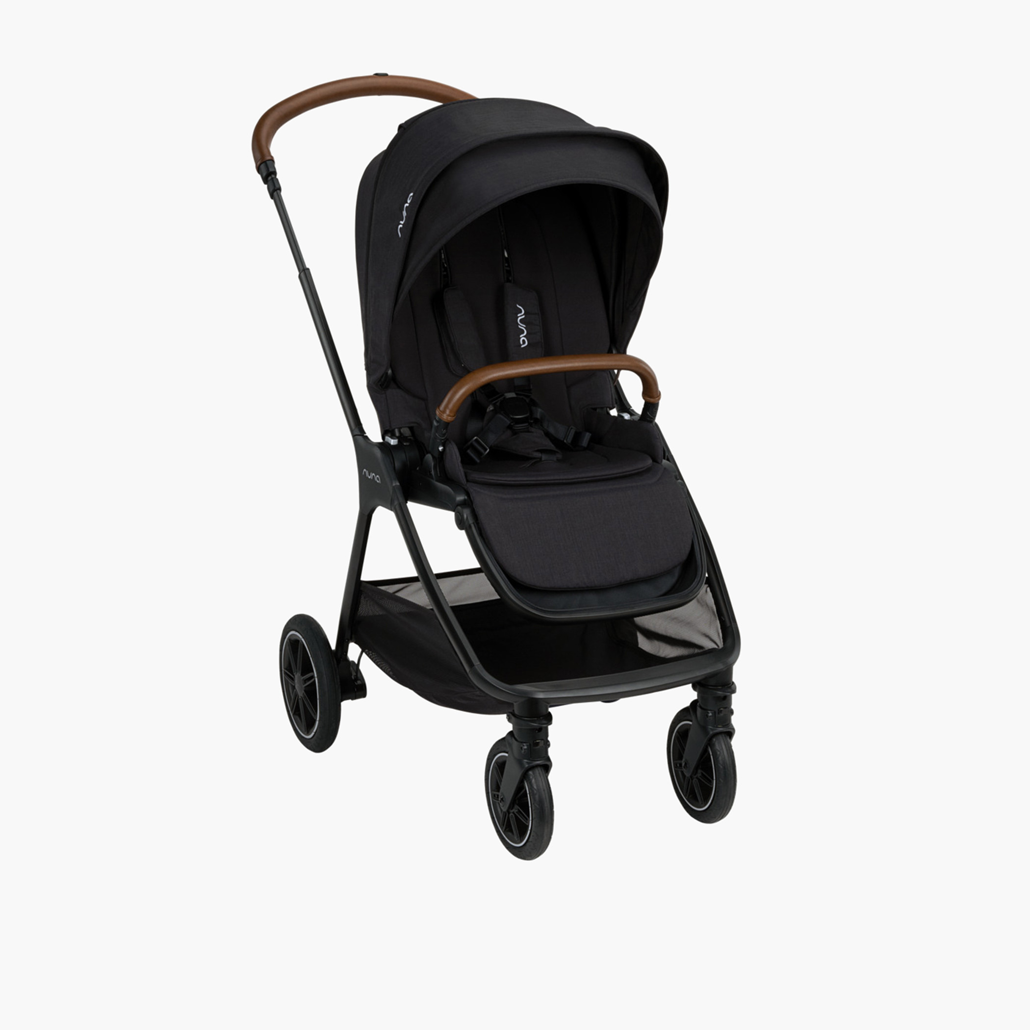 Nuna Triv Next Caviar Stroller with Push Button Folding System, Aluminium Frame and Wheel Lock-baby-gear-strollersandprams-strollers-image-4