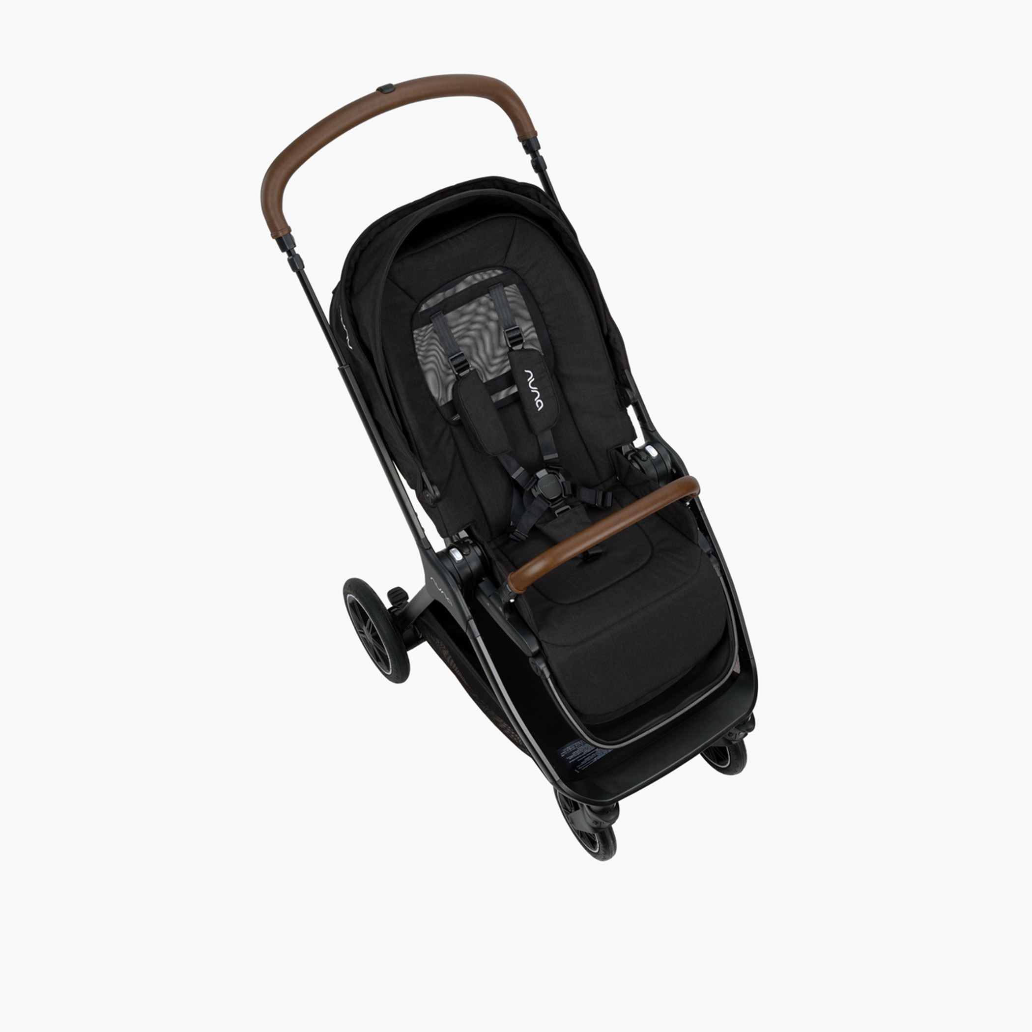 Nuna Triv Next Caviar Stroller with Push Button Folding System, Aluminium Frame and Wheel Lock-baby-gear-strollersandprams-strollers-image-5