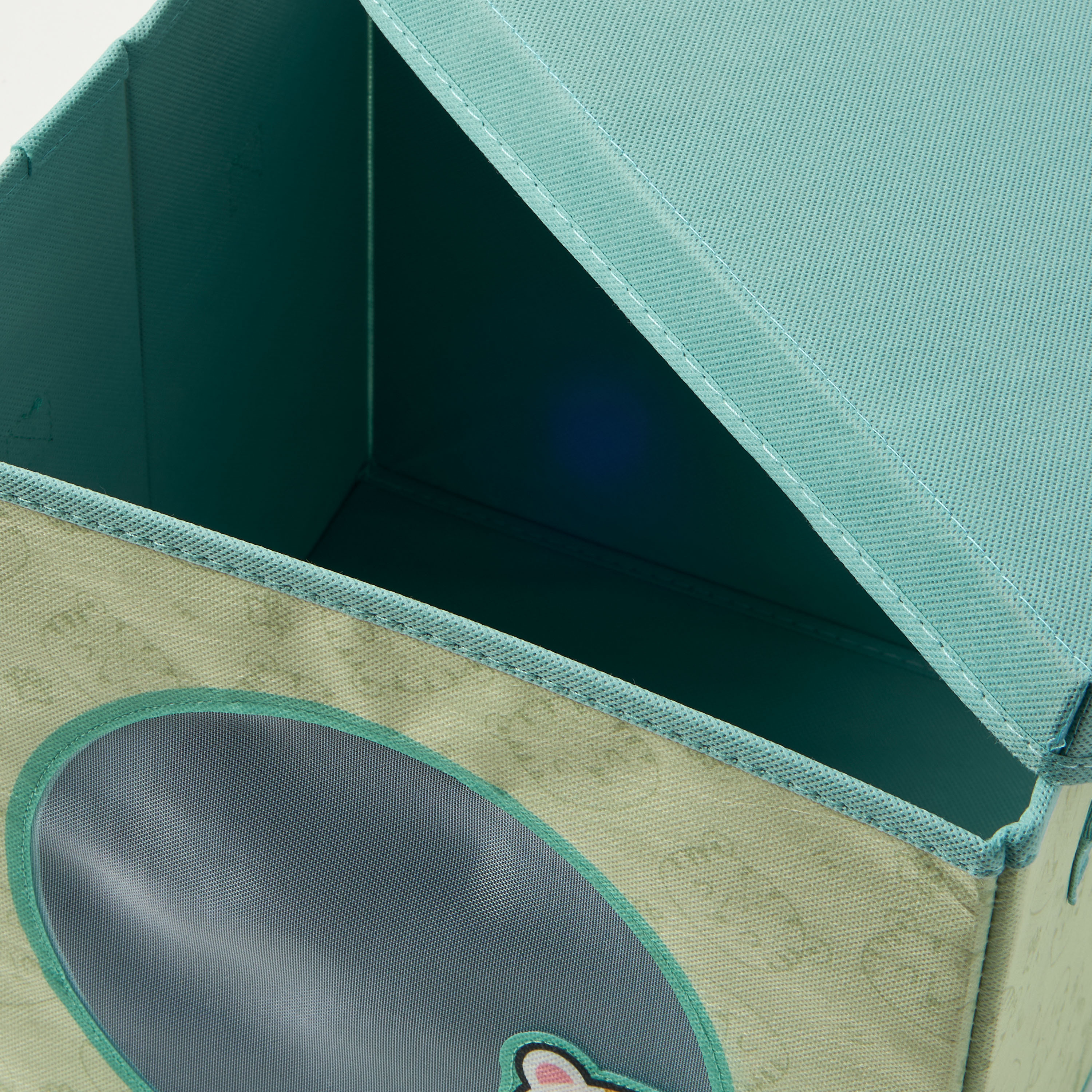 Juniors Printed Foldable Storage Box with Lid - 31x31x31 cm-baby-nursery-furniture-wardrobesandstorage-image-5
