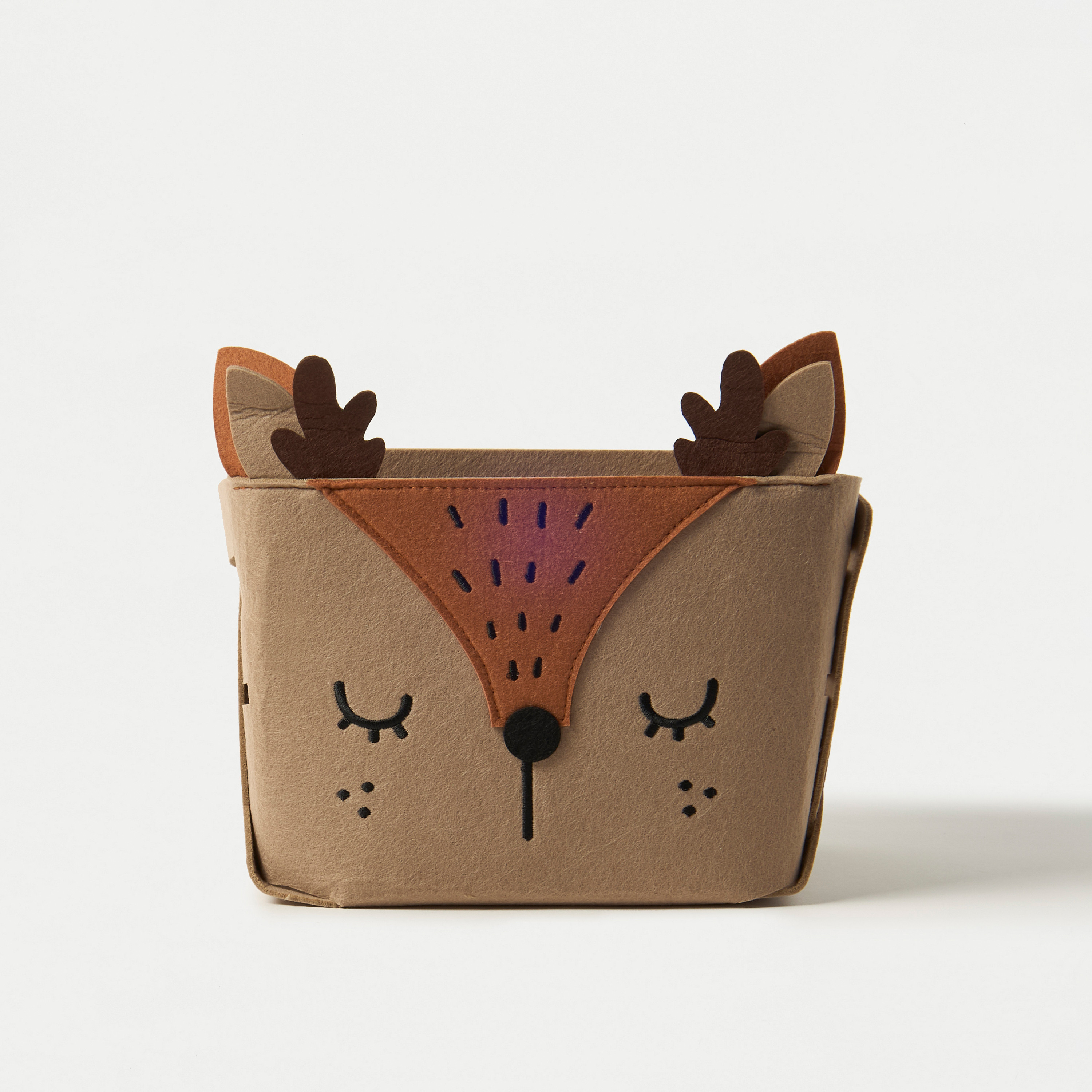 Juniors Animal Applique Detail Felt Storage Box-baby-nursery-furniture-wardrobesandstorage-image-1