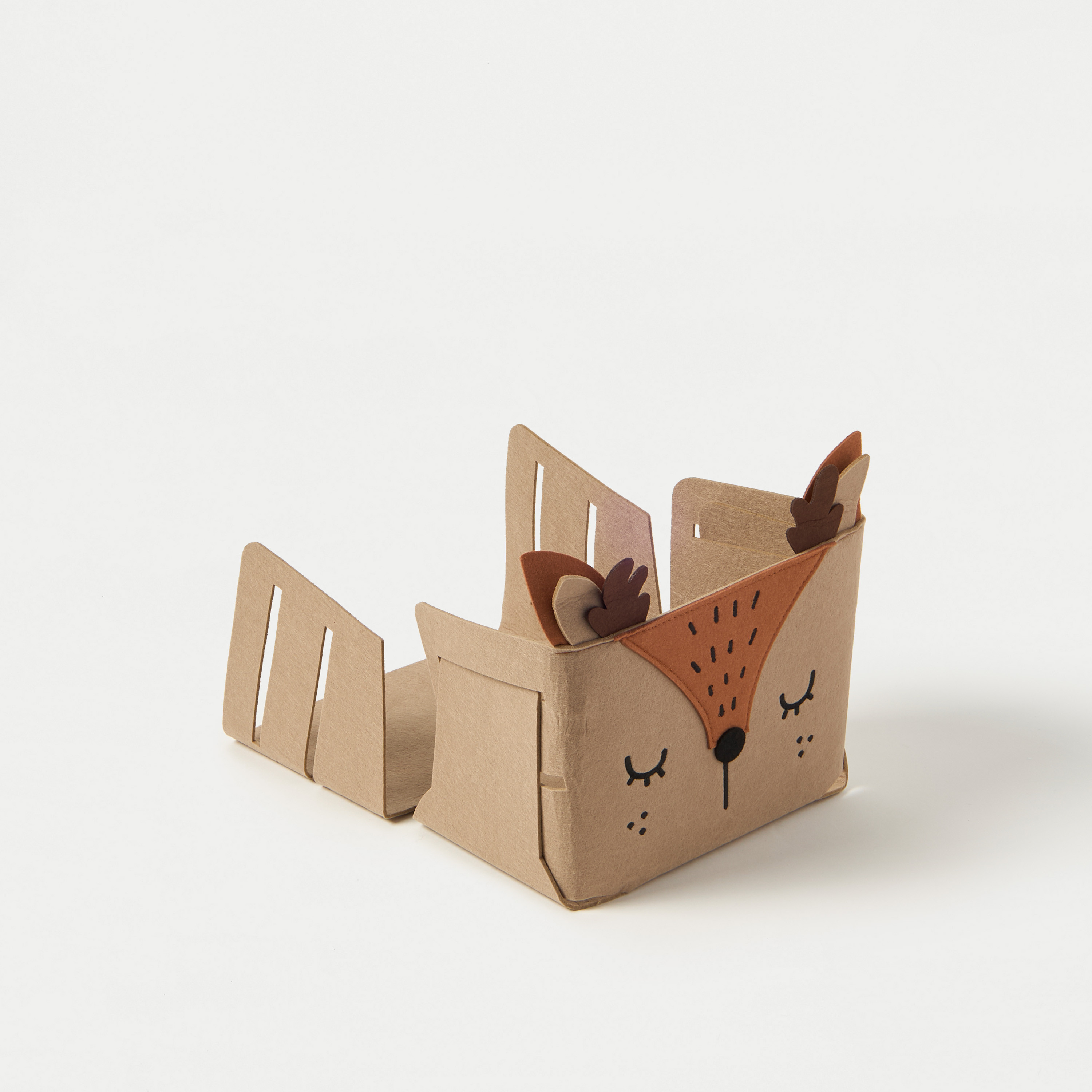 Juniors Animal Applique Detail Felt Storage Box-baby-nursery-furniture-wardrobesandstorage-image-3